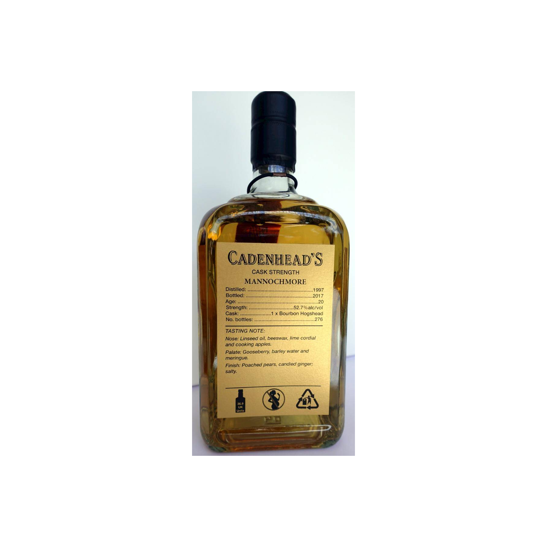 Mannochmore Single Cask 1997 20 Years Single Malt Whisky 3
