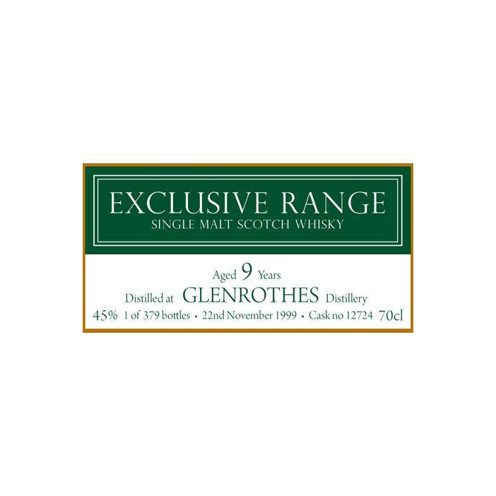 The Glenrothes 1999 9 Years Single Malt Whisky