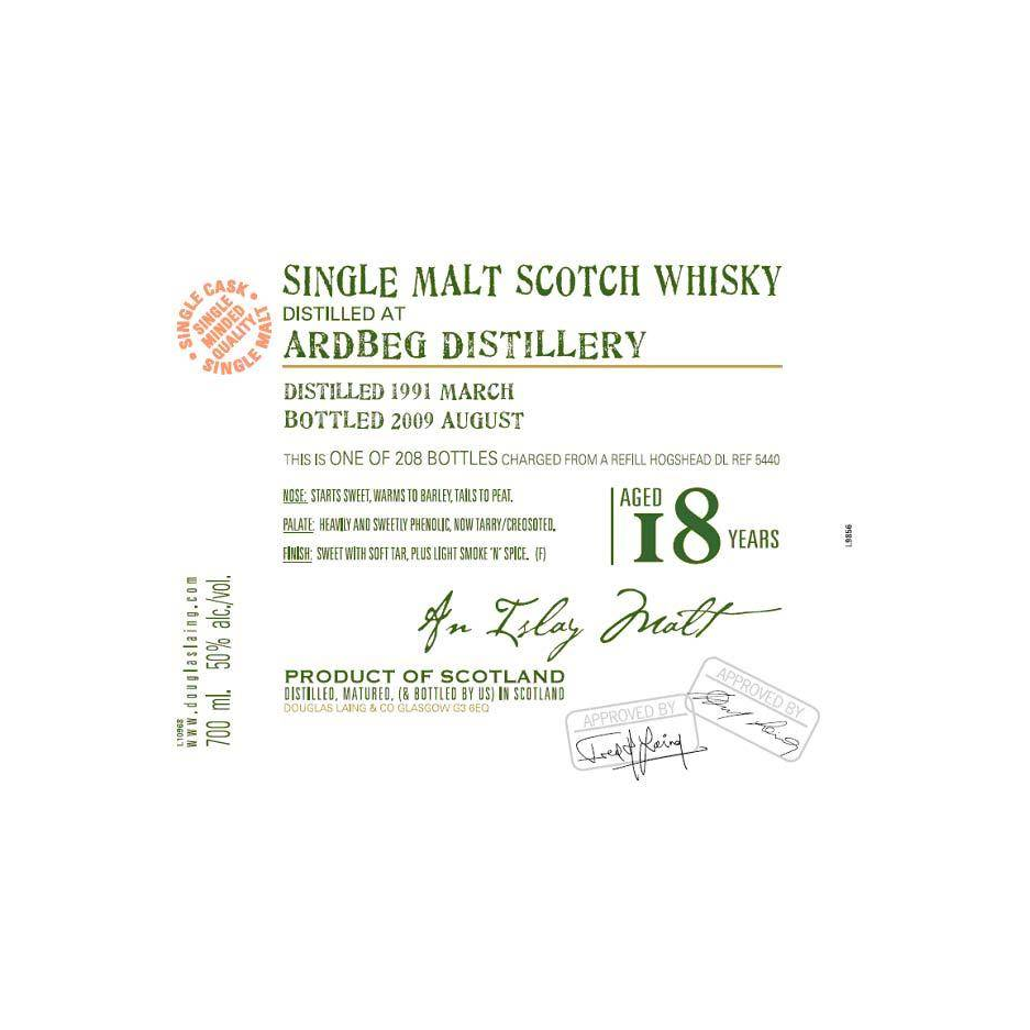 Ardbeg Old Malt Cask 1991 18 Years Single Malt Whisky 2