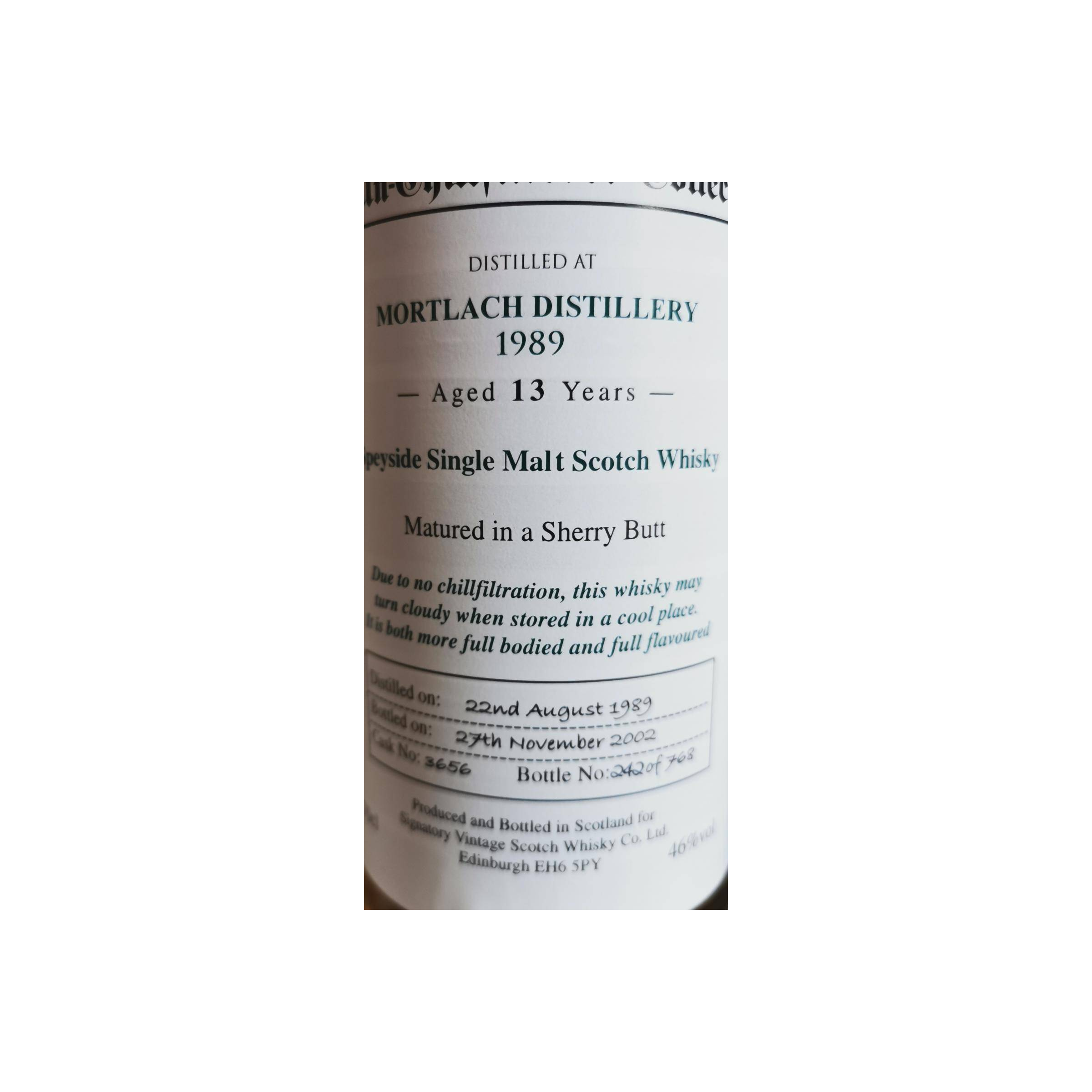 Mortlach The Un-Chillfiltered Collection 1989 13 Years Single Malt Whisky 2