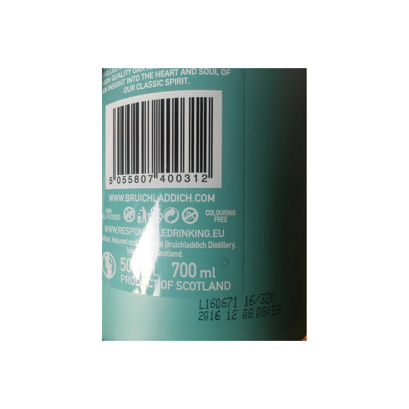Bruichladdich Single Malt Whisky 2
