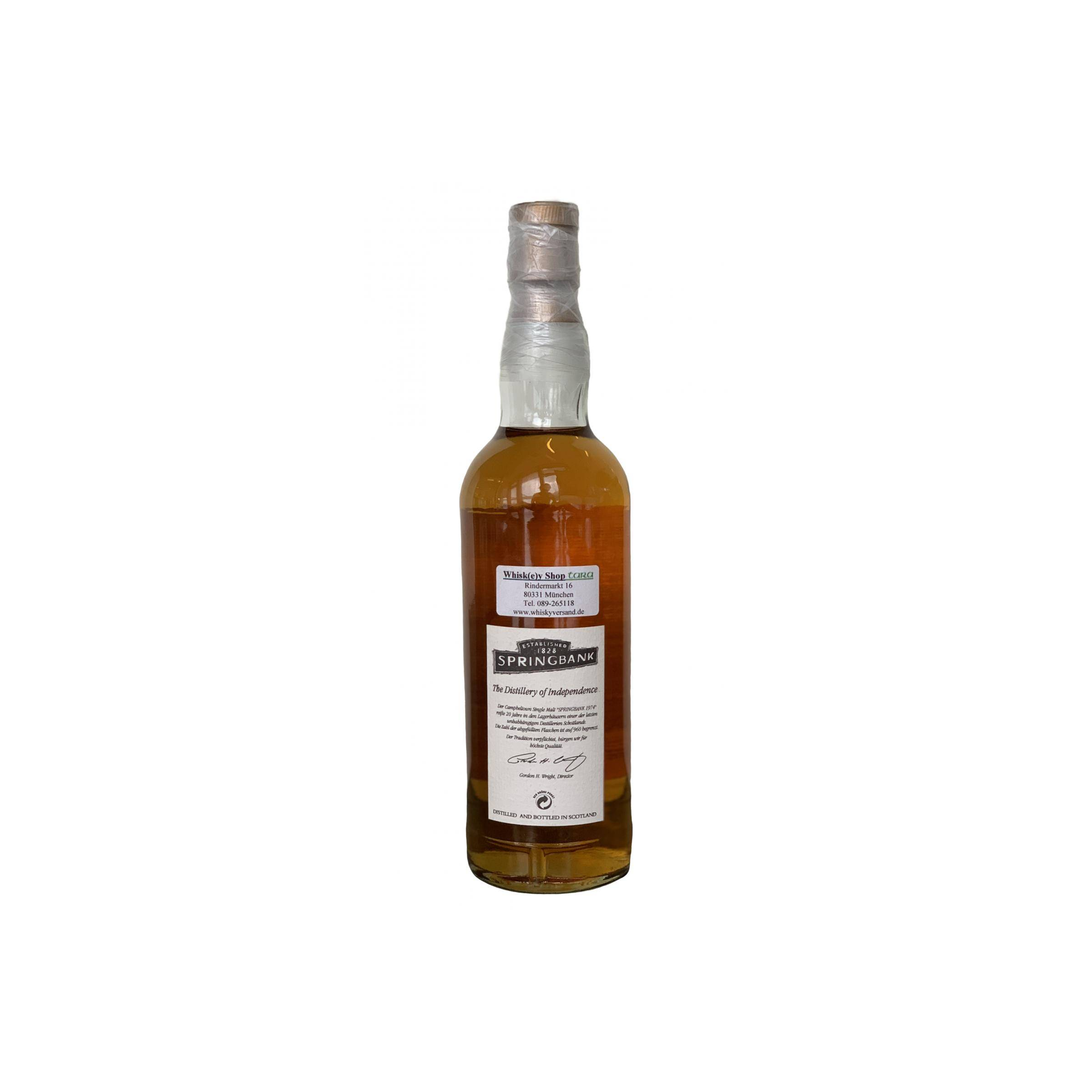 Springbank 1974 20 Years Single Malt Whisky 3