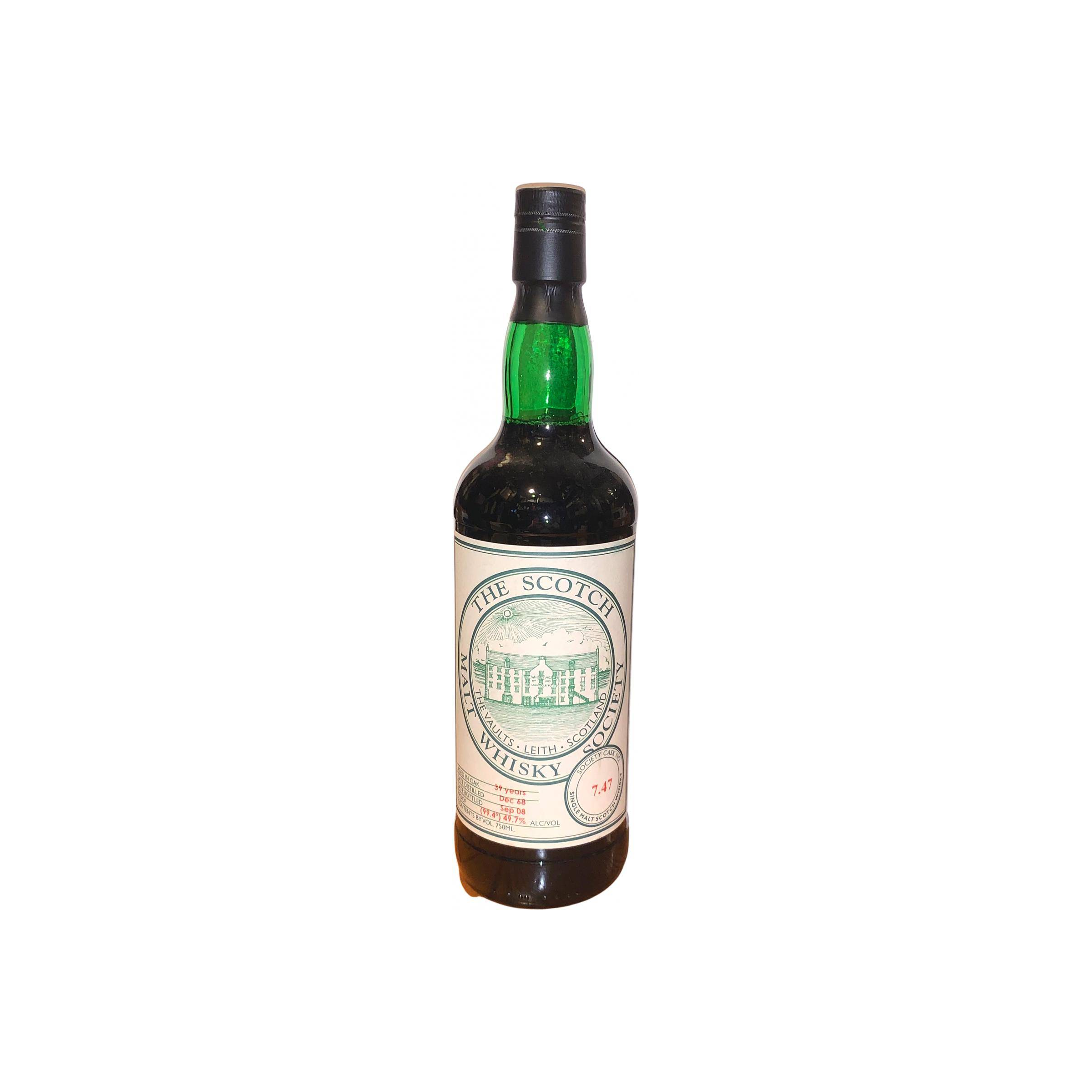 The Scotch Malt Whisky Society 1968 39 Years Single Malt Whisky