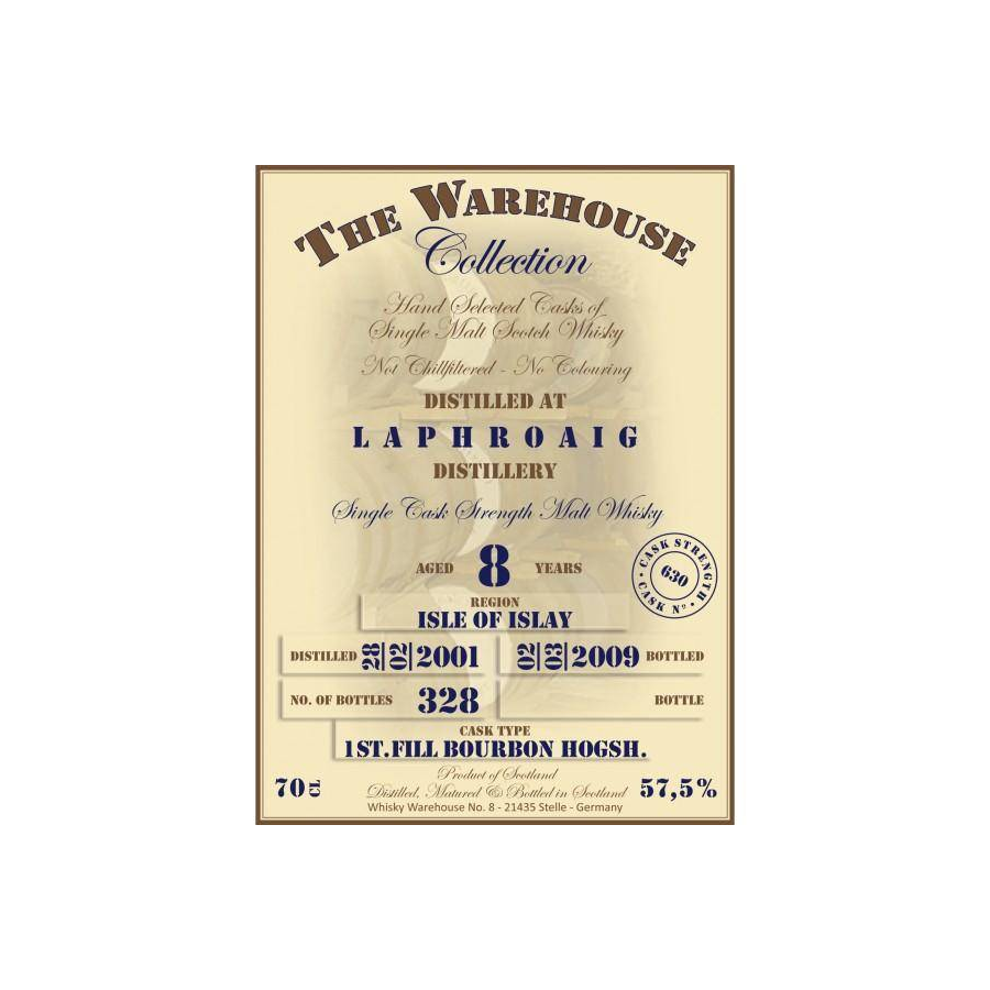 Laphroaig 2001 8 Years Single Malt Whisky