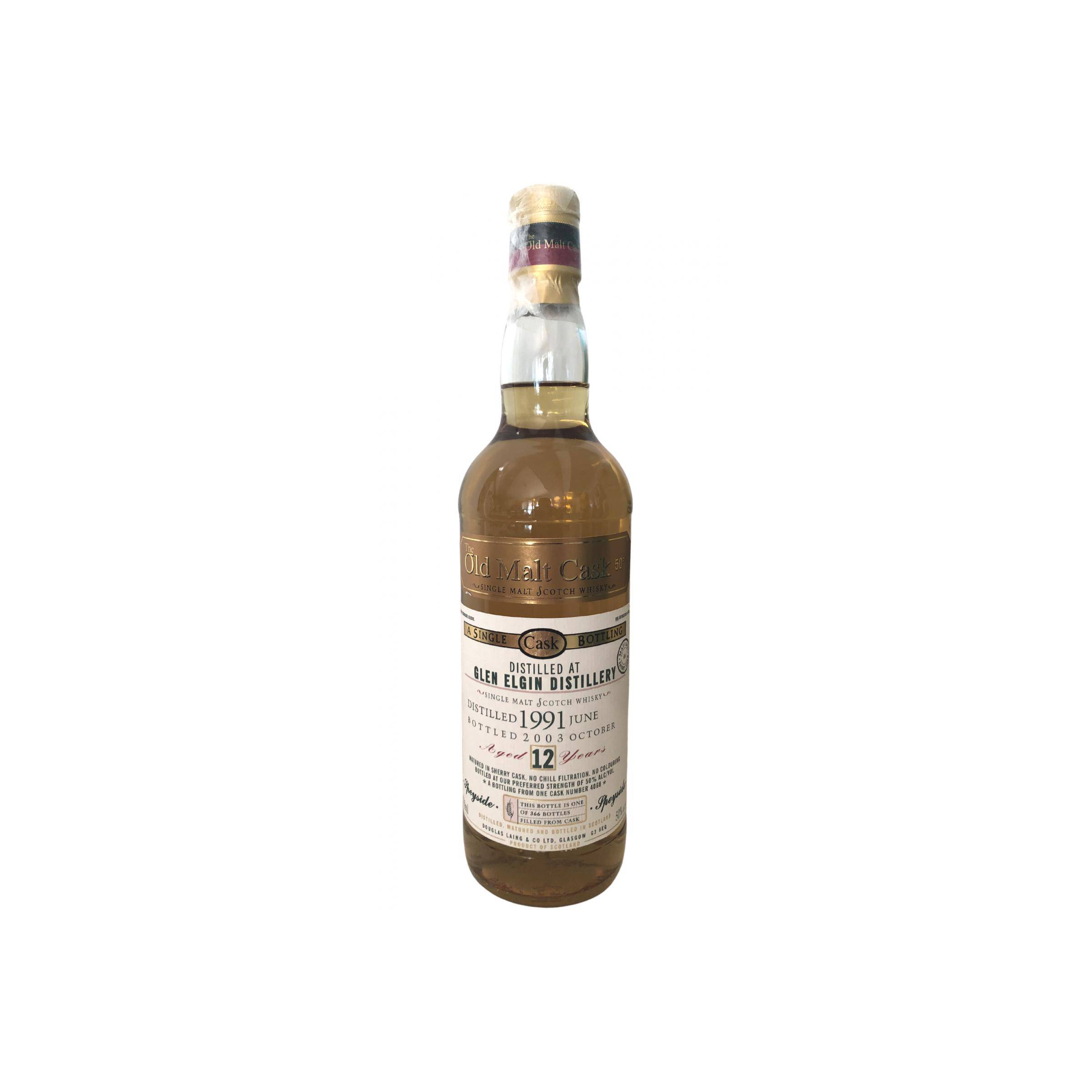 Glen Elgin Old Malt Cask 1991 12 Years Single Malt Whisky