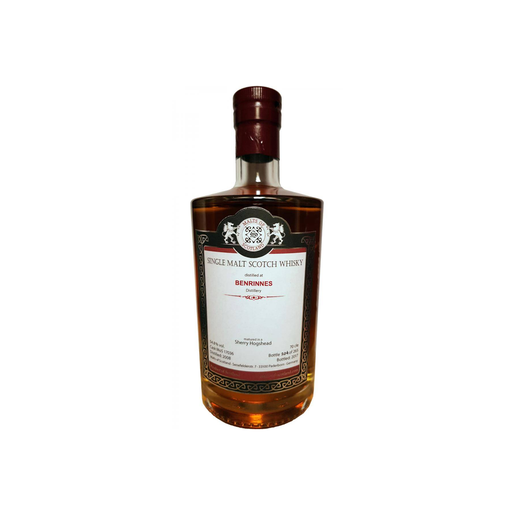 Benrinnes 2008 9 Years Single Malt Whisky