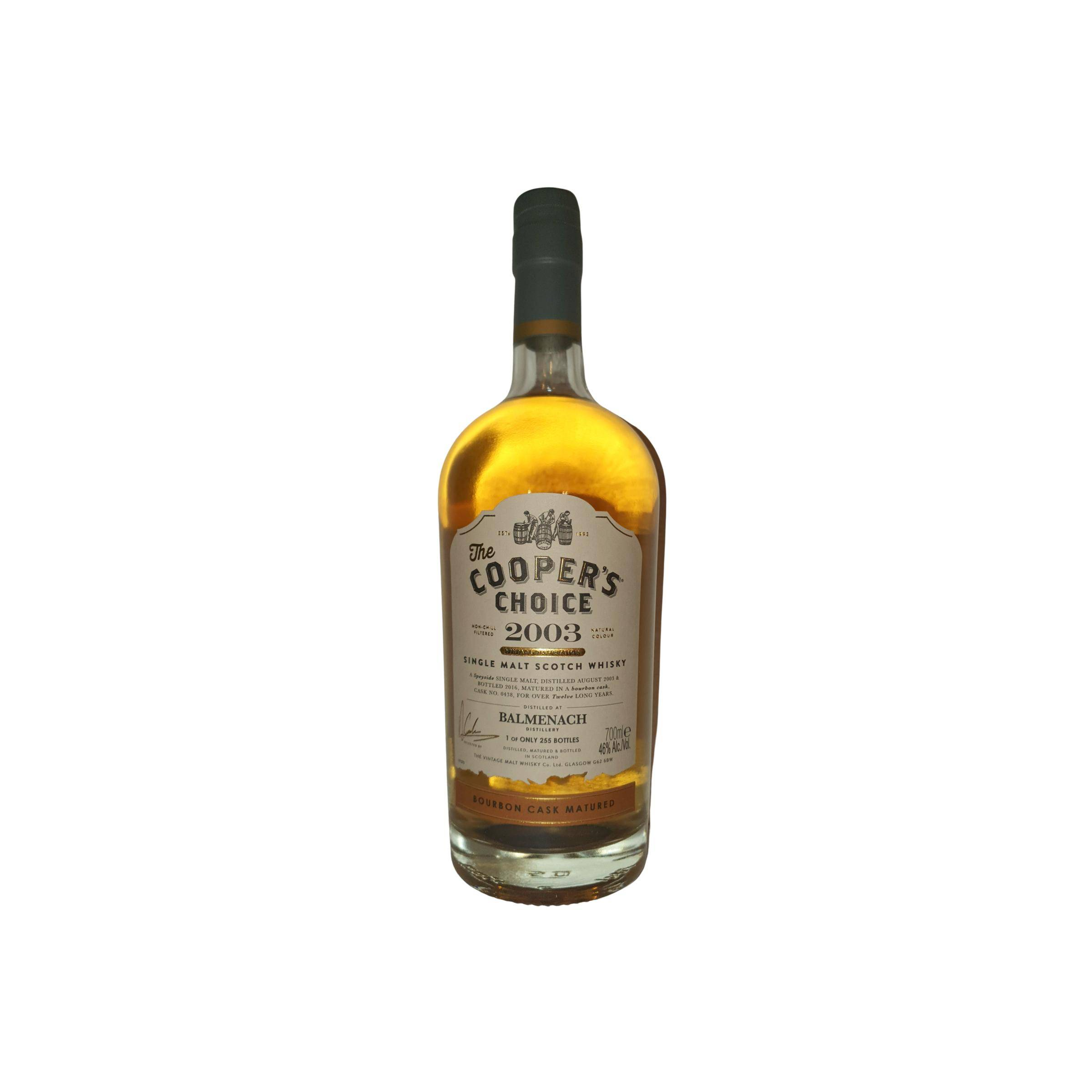 Balmenach The Cooper's Choice 2003 12 Years Single Malt Whisky