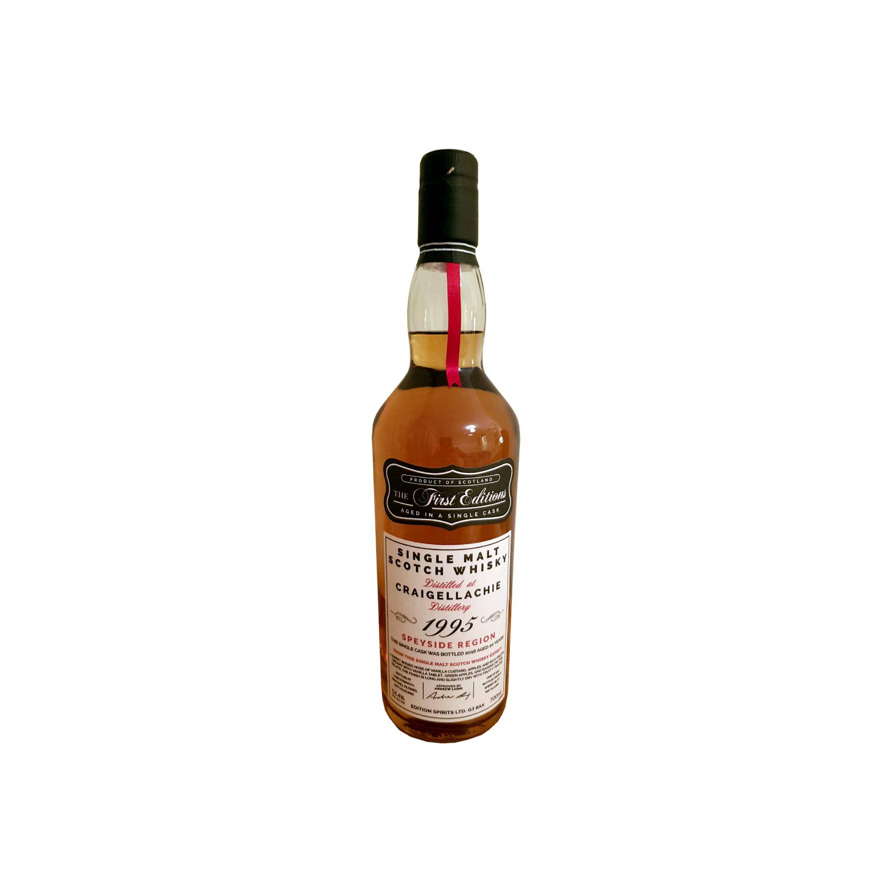 Craigellachie The First Editions 1995 20 Years Single Malt Whisky
