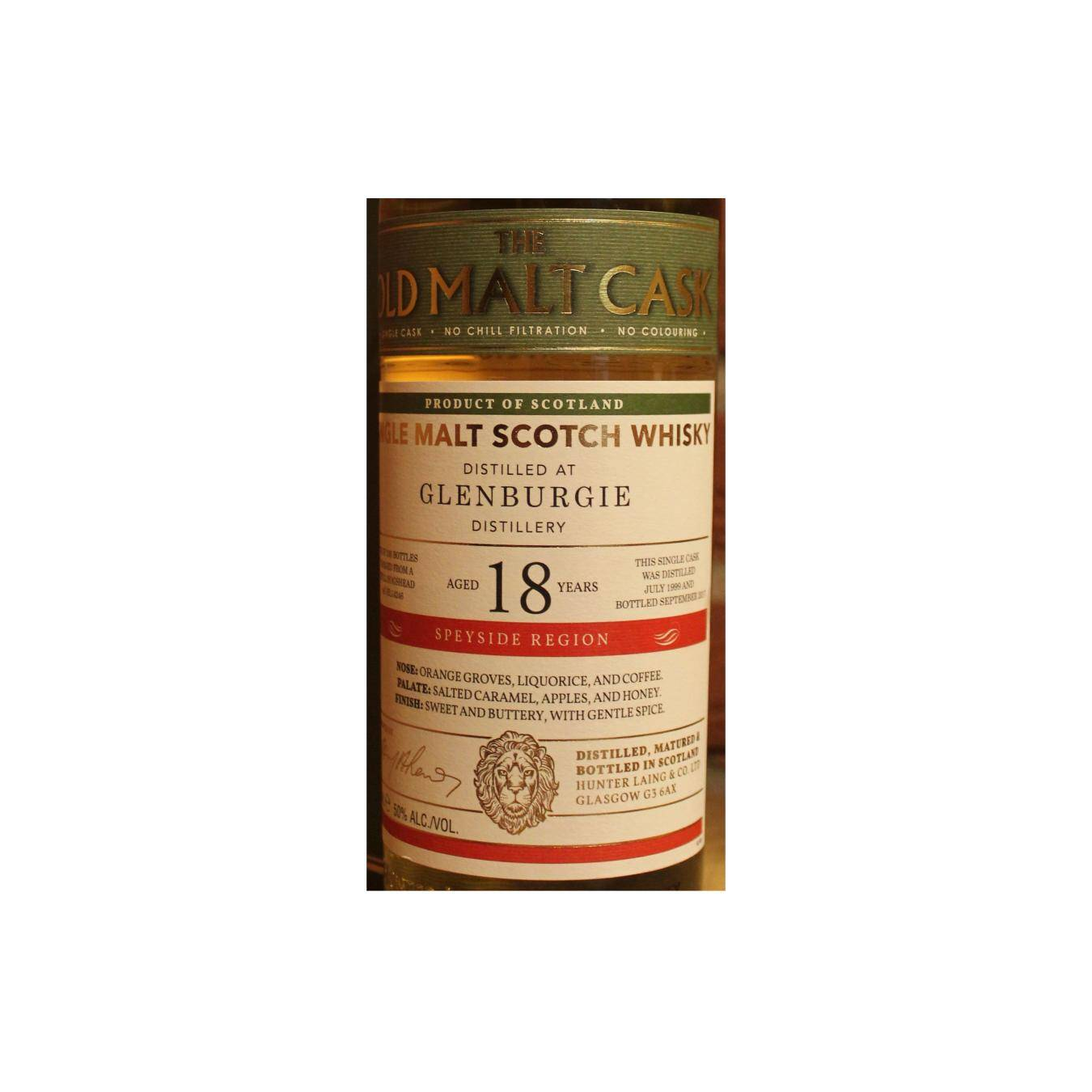 Glenburgie Old Malt Cask 1999 18 Years Single Malt Whisky 2