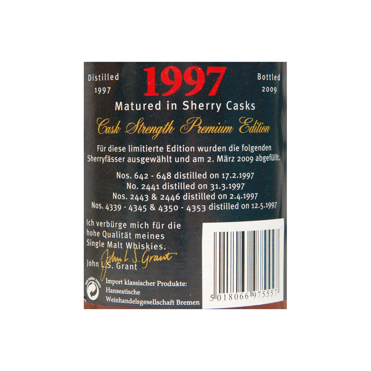 Glenfarclas 1997 11 Years Single Malt Whisky 3
