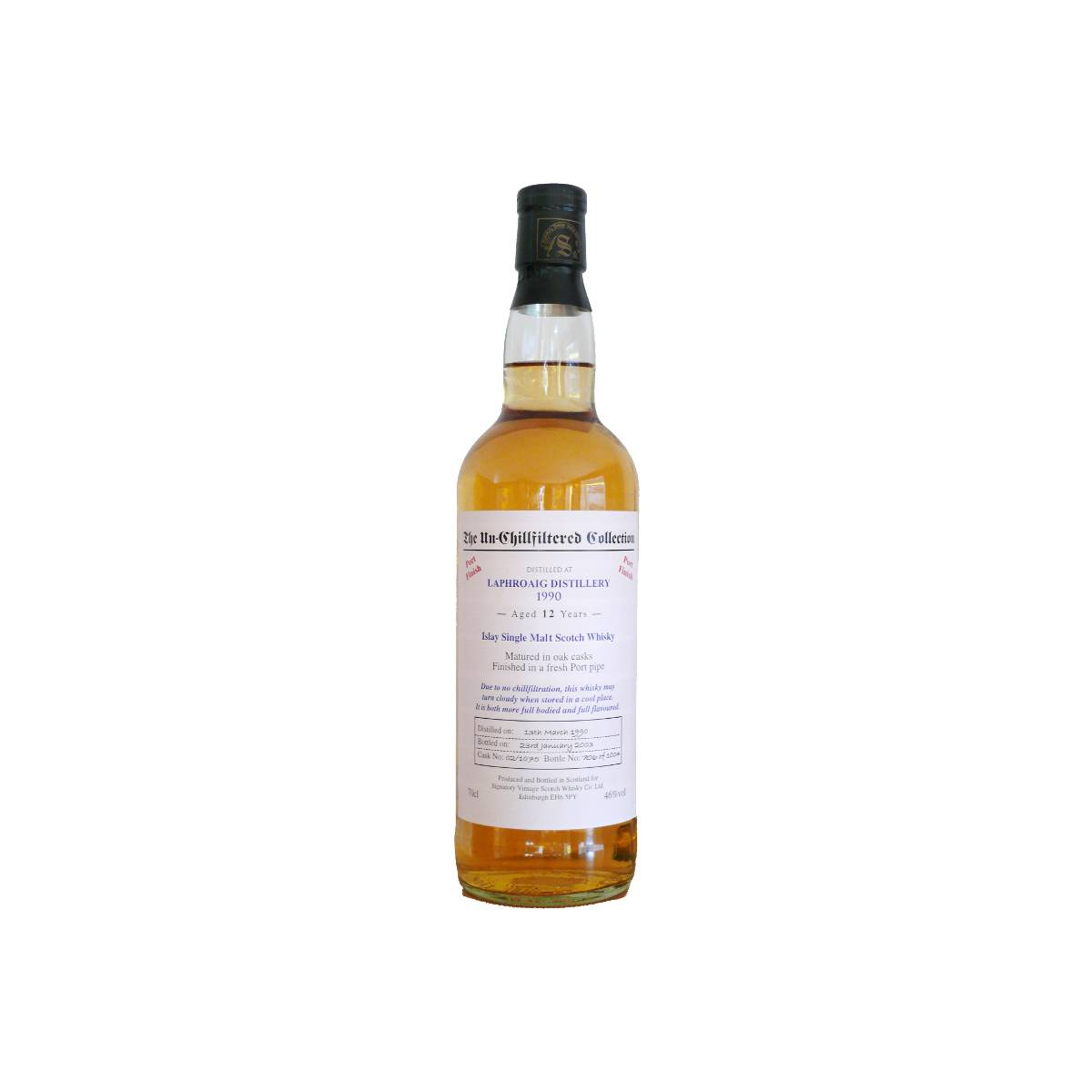 Laphroaig The Un-Chillfiltered Collection 1990 12 Years Single Malt Whisky