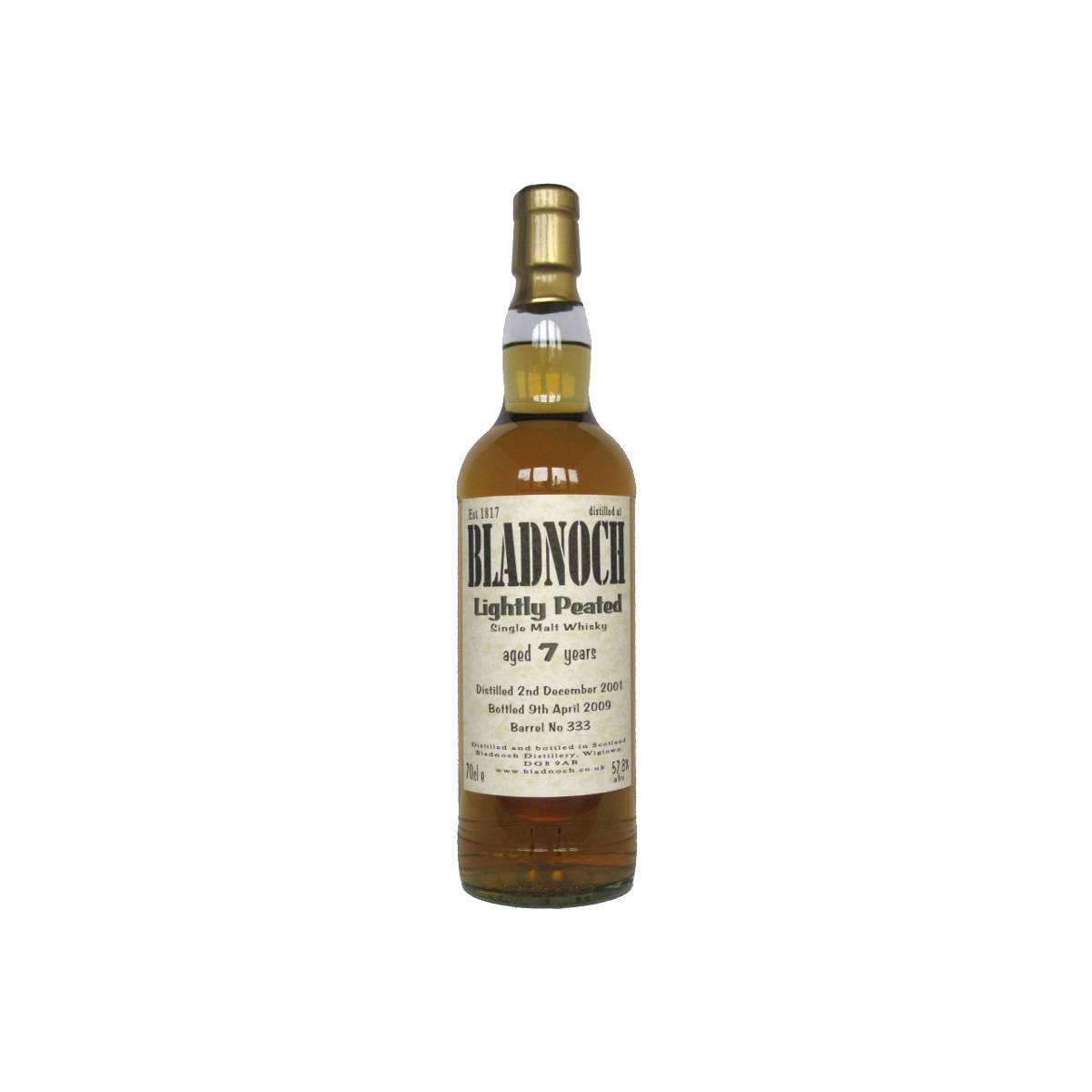 Bladnoch 2001 7 Years Single Malt Whisky