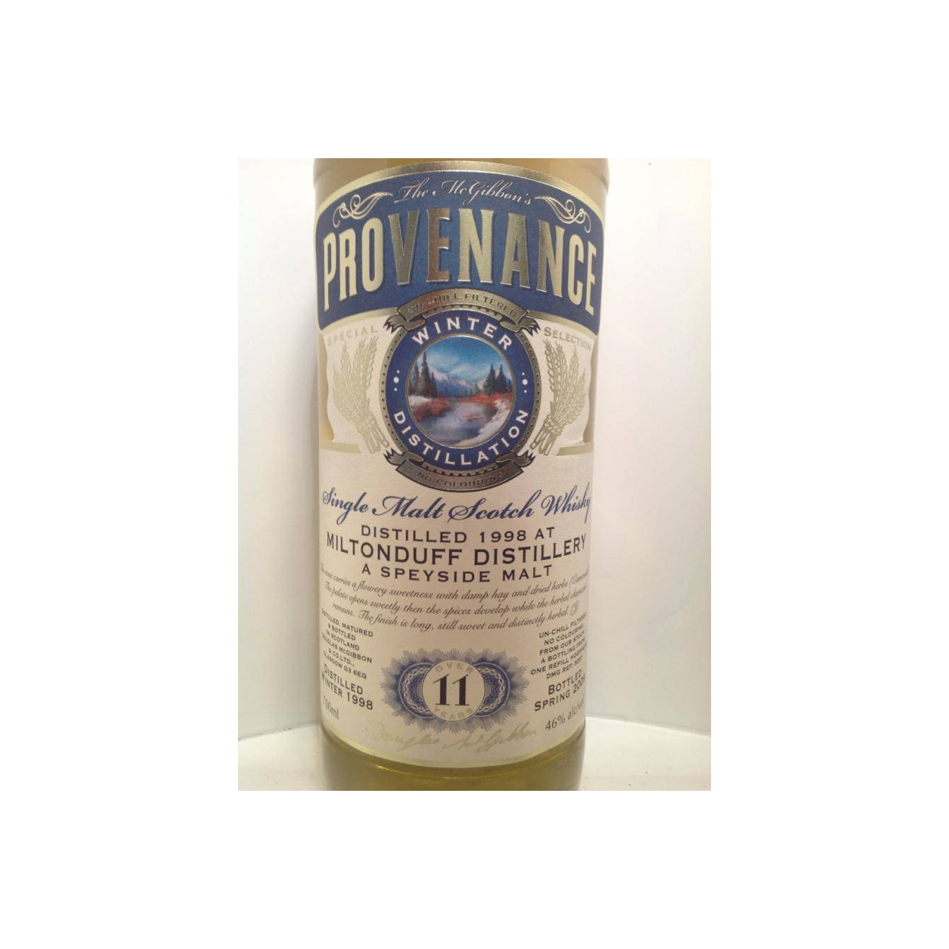 Miltonduff McGibbon's Provenance 1998 11 Years Single Malt Whisky 2