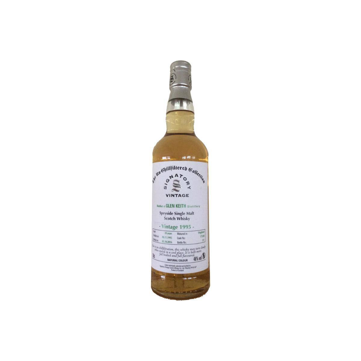 Glen Keith The Un-Chillfiltered Collection 1995 20 Years Single Malt Whisky