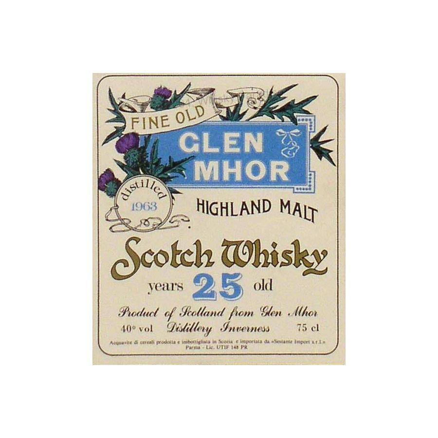 Glen Mhor 1963 25 Years Single Malt Whisky 2