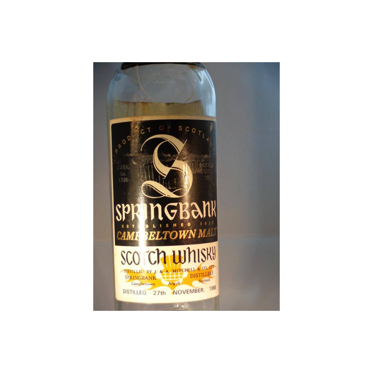 Springbank 1968 10 Years Single Malt Whisky 2