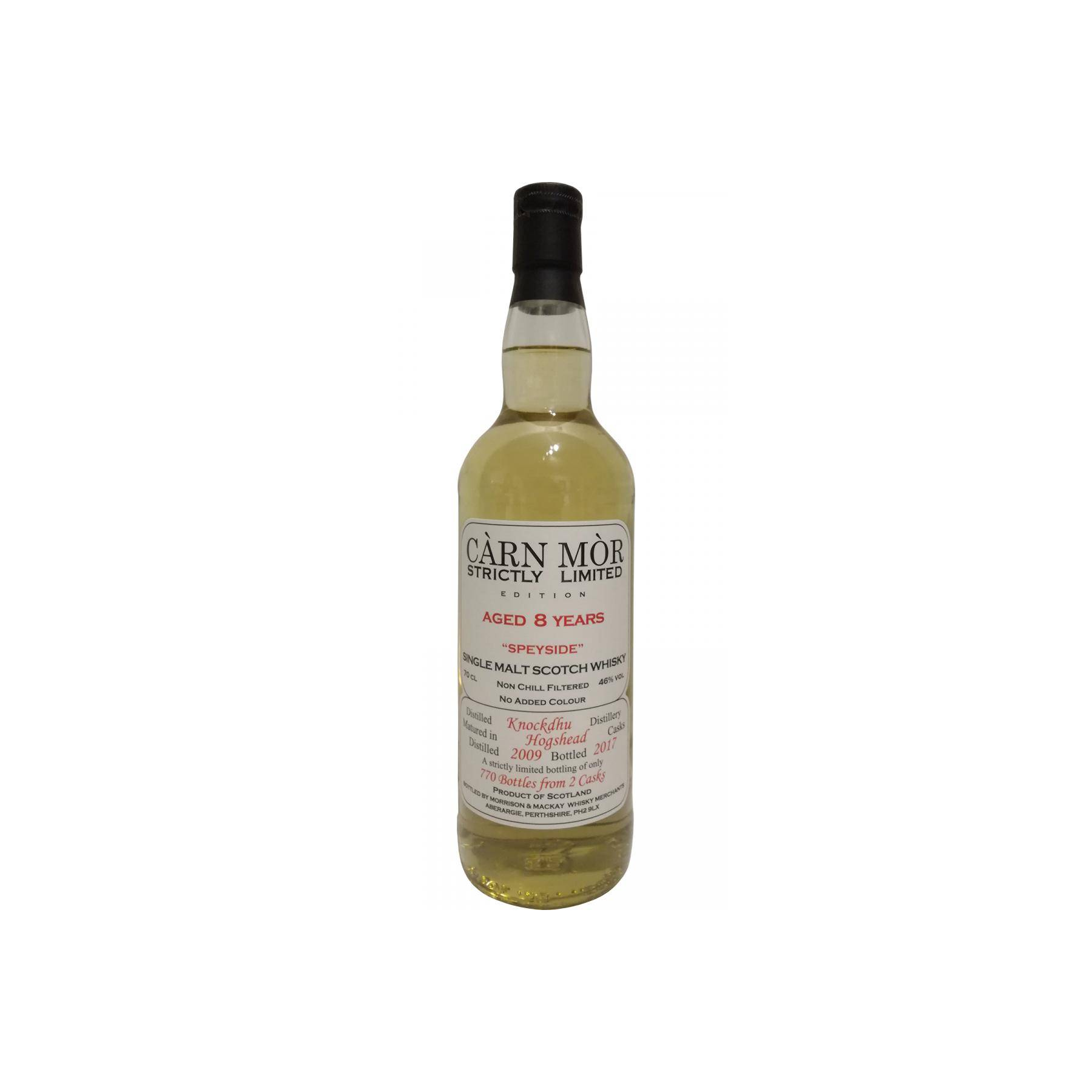 The Knockdhu 2009 8 Years Single Malt Whisky