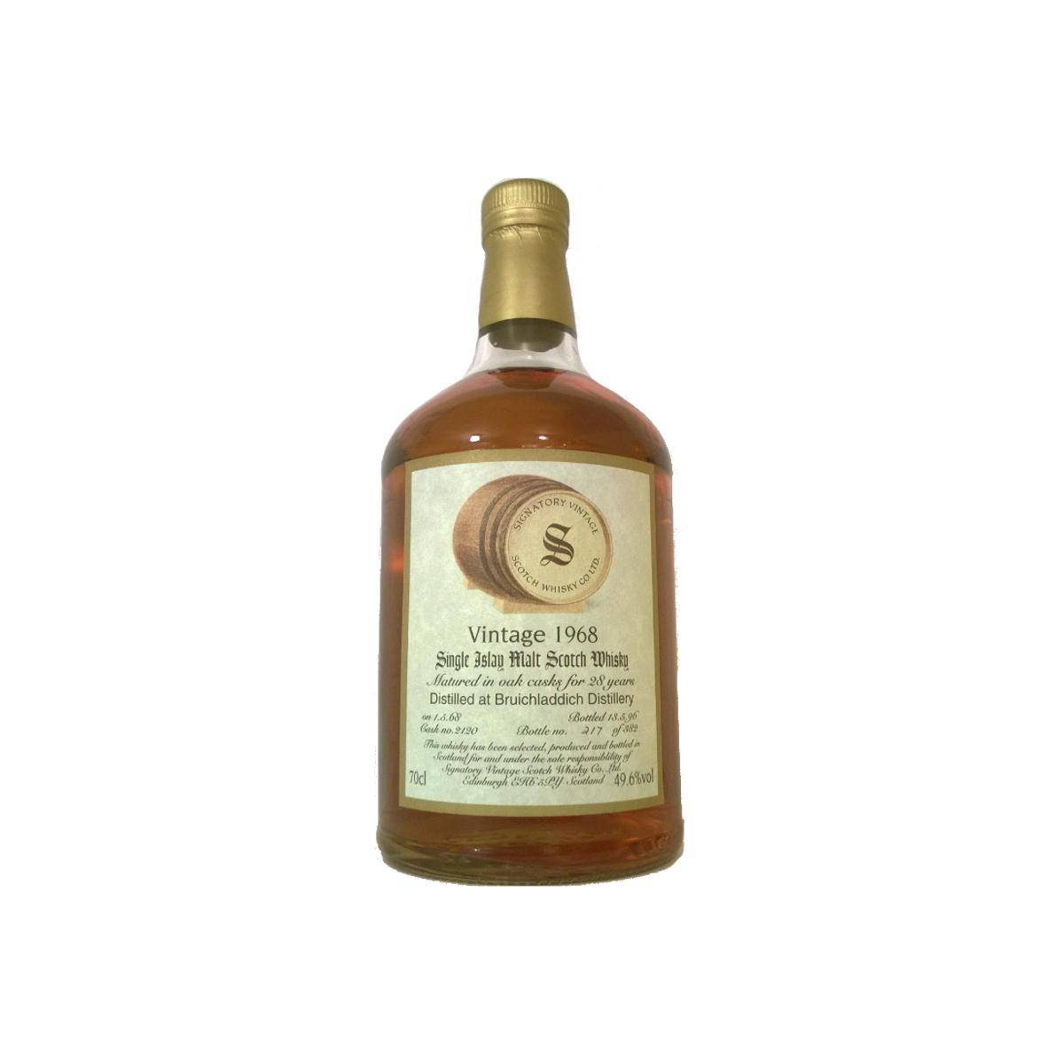 Bruichladdich Vintage Collection - Dumpy 1968 28 Years Single Malt Whisky