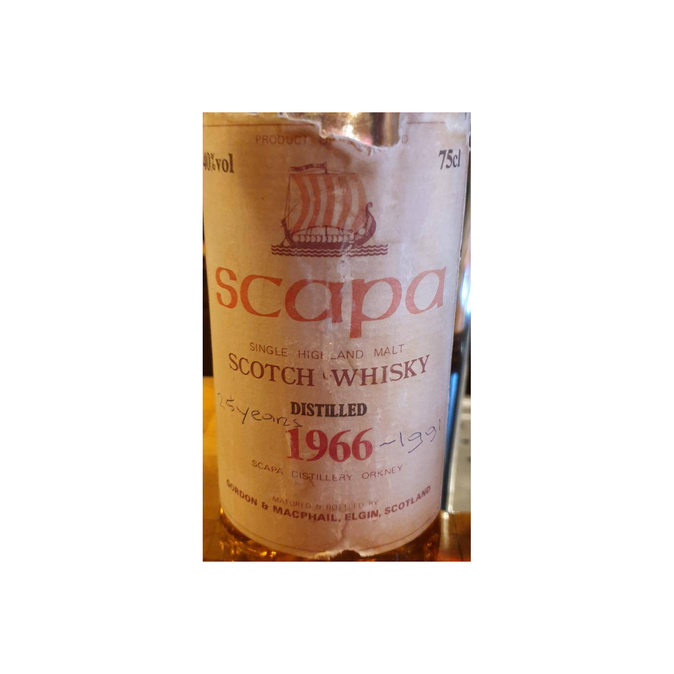 Scapa 1966 25 Years Single Malt Whisky 2
