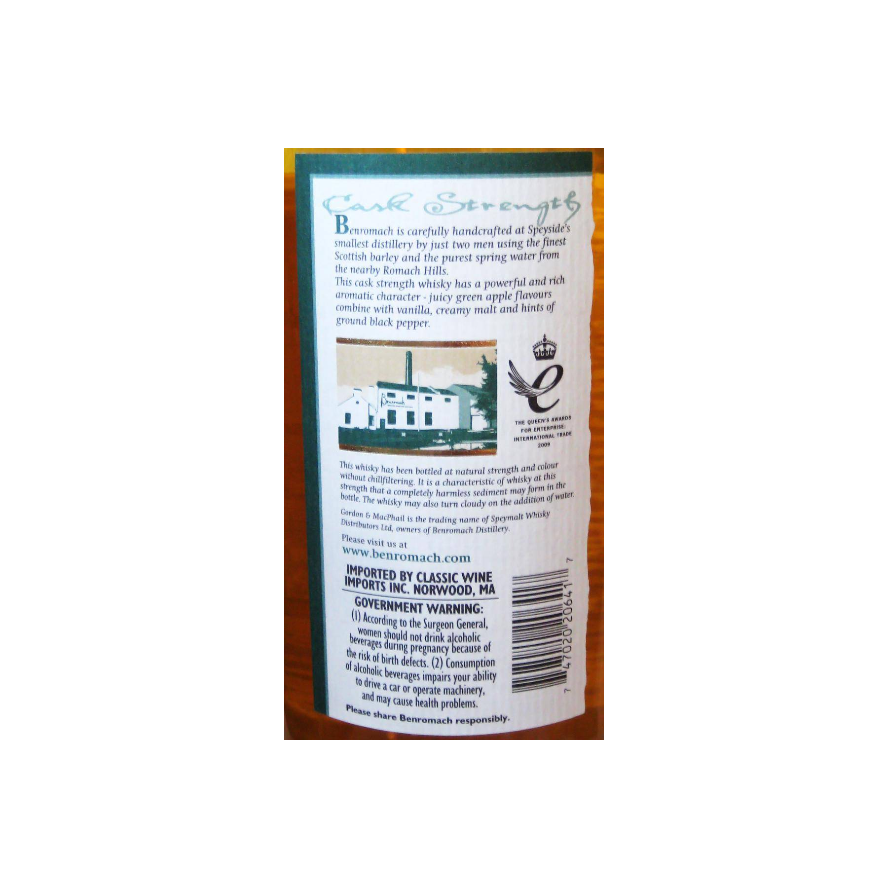 Benromach Cask Strength Collection 2001 9 Years Single Malt Whisky 2
