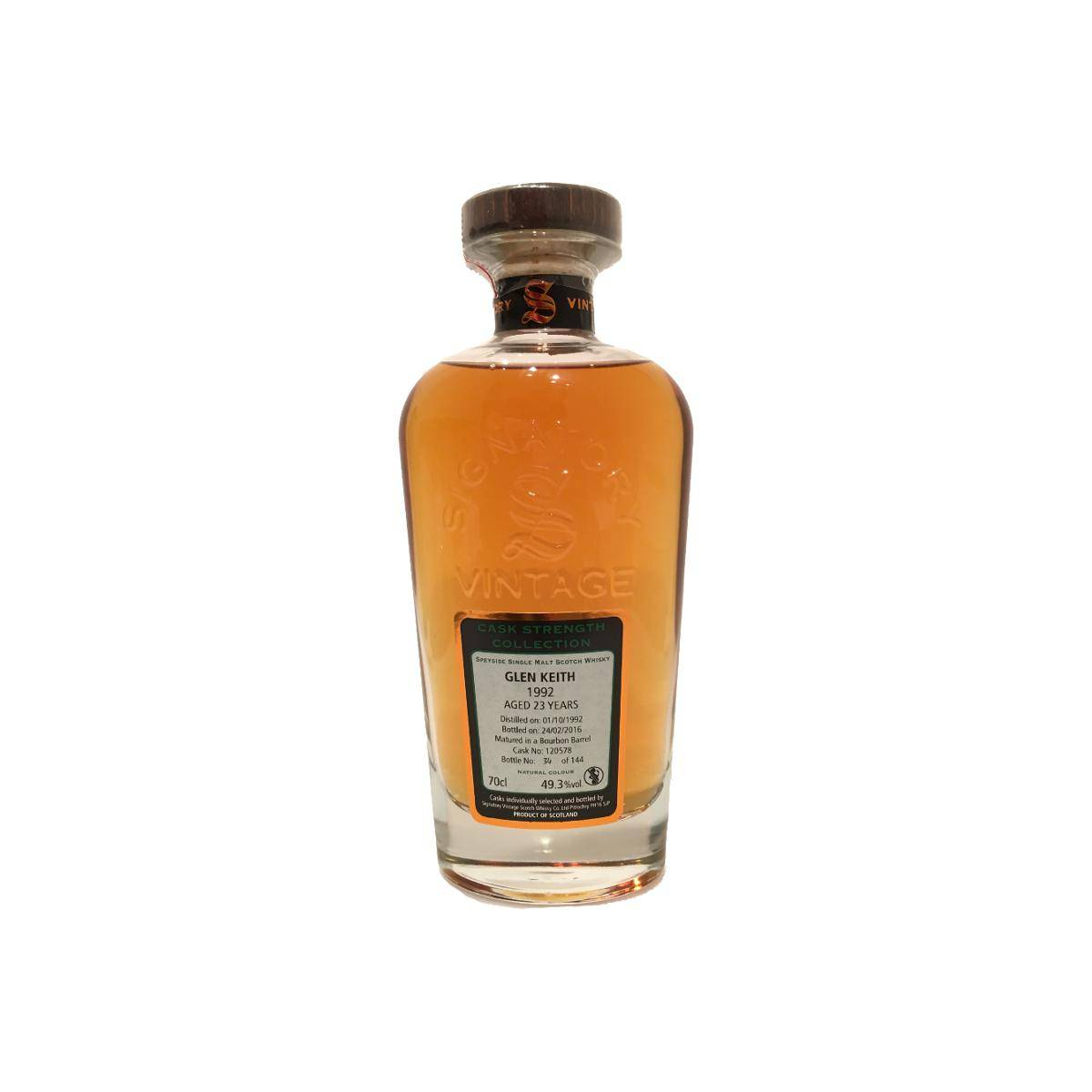 Glen Keith Cask Strength Collection 1992 23 Years Single Malt Whisky