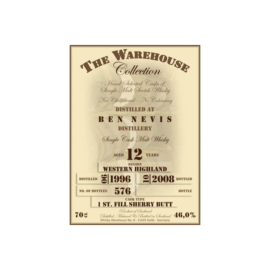 Ben Nevis 1996 12 Years Single Malt Whisky
