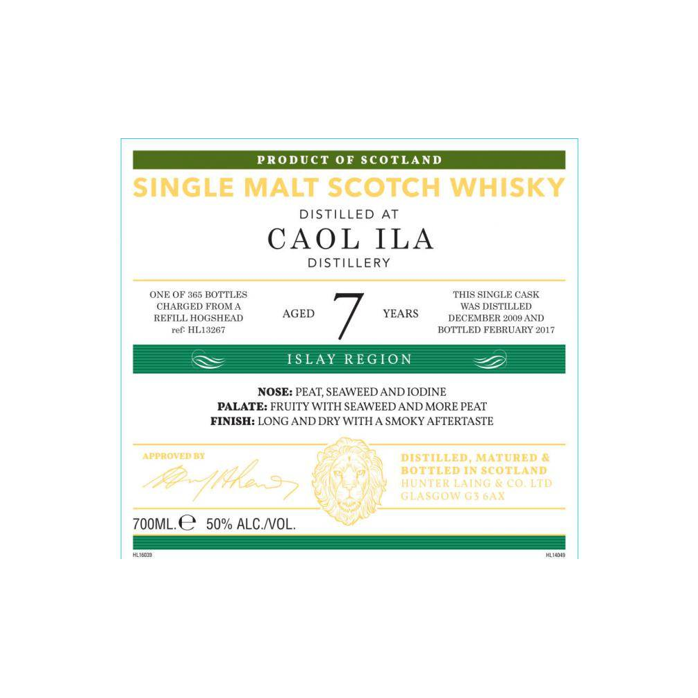 Caol Ila Old Malt Cask 2009 7 Years Single Malt Whisky 2