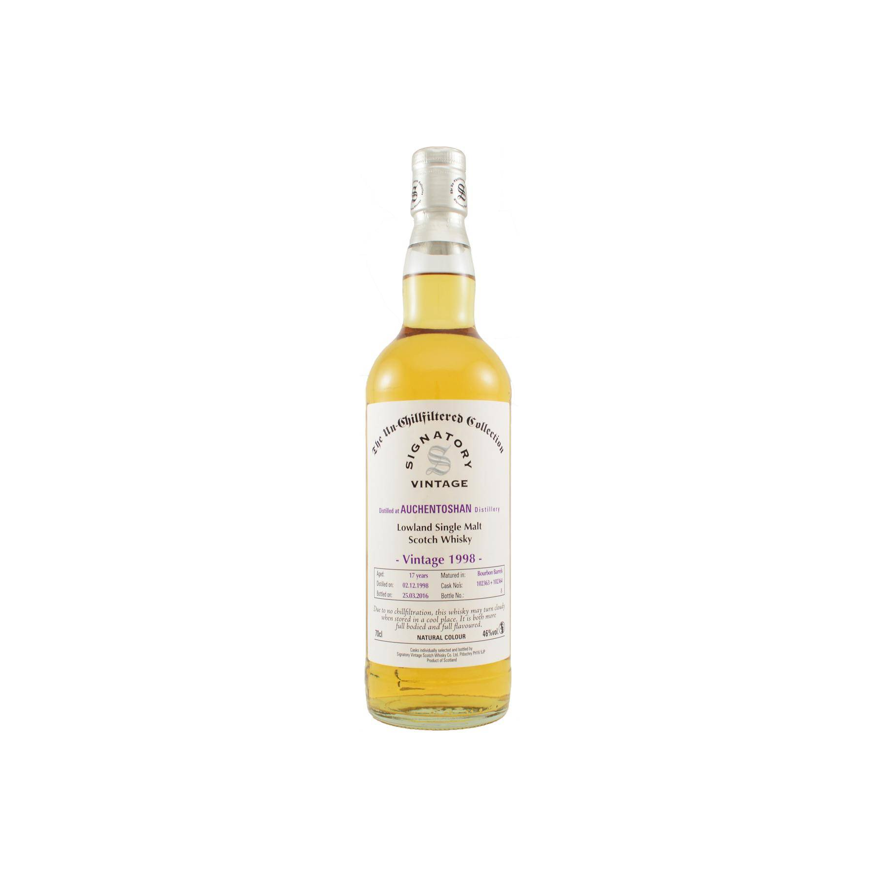 Auchentoshan The Un-Chillfiltered Collection 1998 17 Years Single Malt Whisky