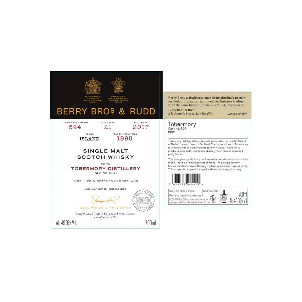 Tobermory 1995 21 Years Single Malt Whisky