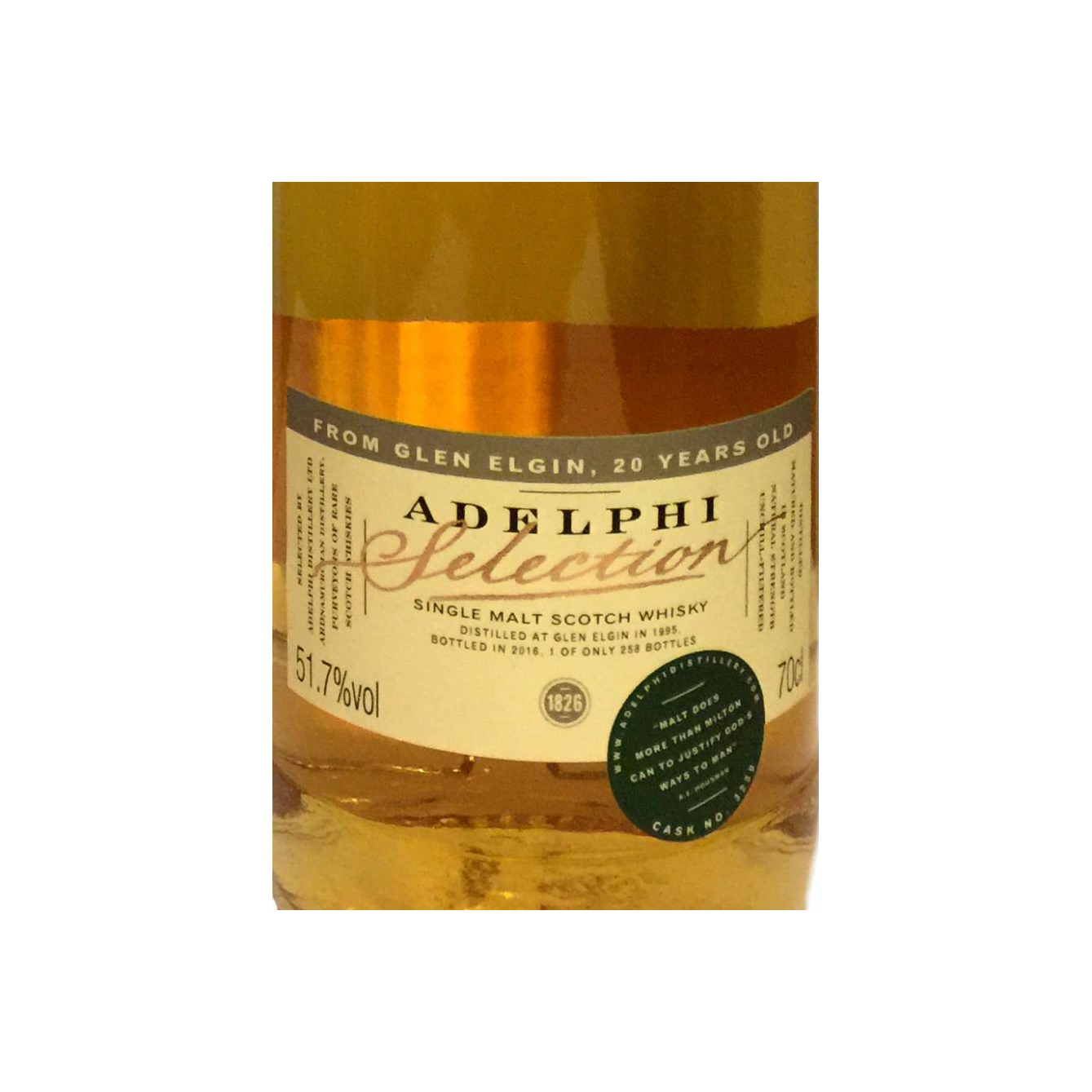 Glen Elgin Limited Edition 1995 20 Years Single Malt Whisky 2
