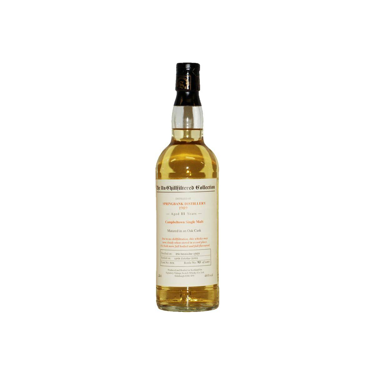 Springbank The Un-Chillfiltered Collection 1989 11 Years Single Malt Whisky