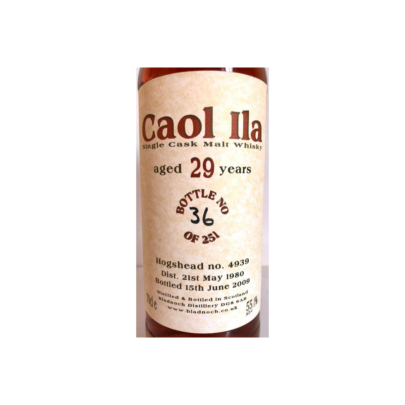 Caol Ila 1980 29 Years Single Malt Whisky 2