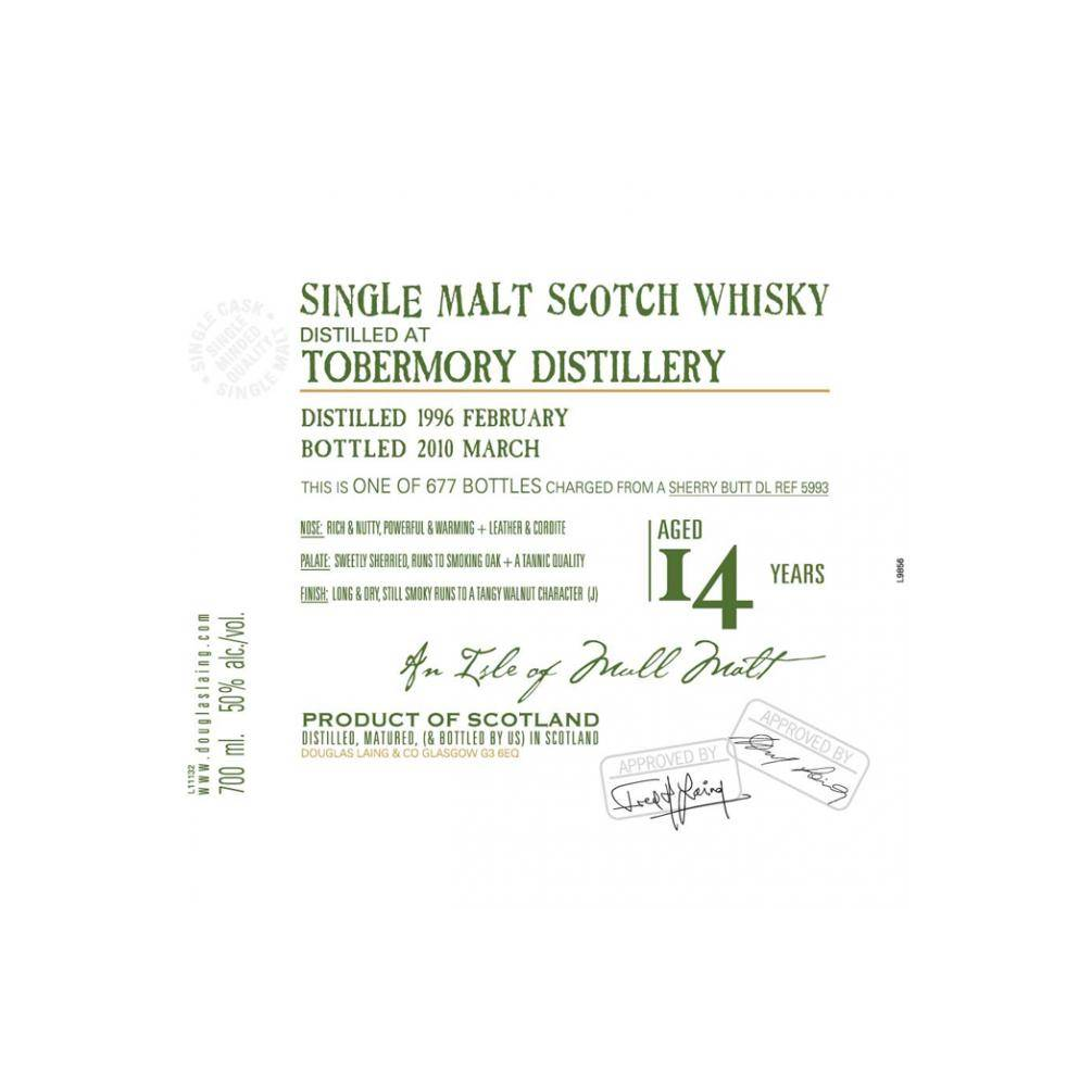 Tobermory Old Malt Cask 1996 14 Years Single Malt Whisky 2