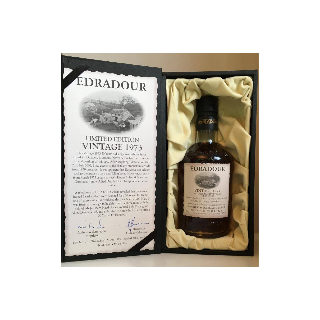 Edradour 1973 30 Years Single Malt Whisky 3