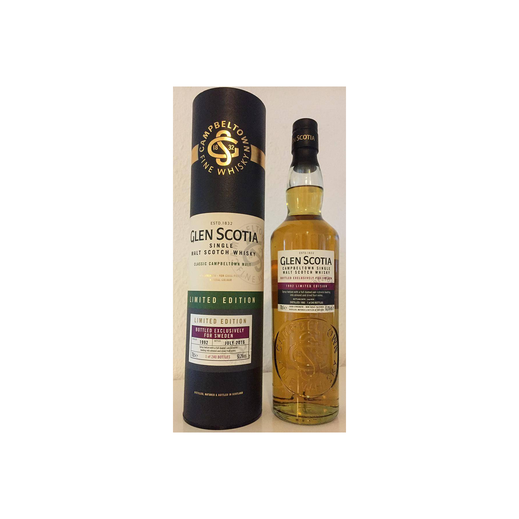 Glen Scotia Limited Edition 1992 24 Years Single Malt Whisky 2