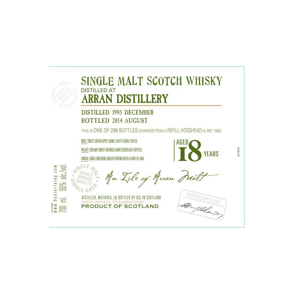 Arran Old Malt Cask 1995 18 Years Single Malt Whisky 3