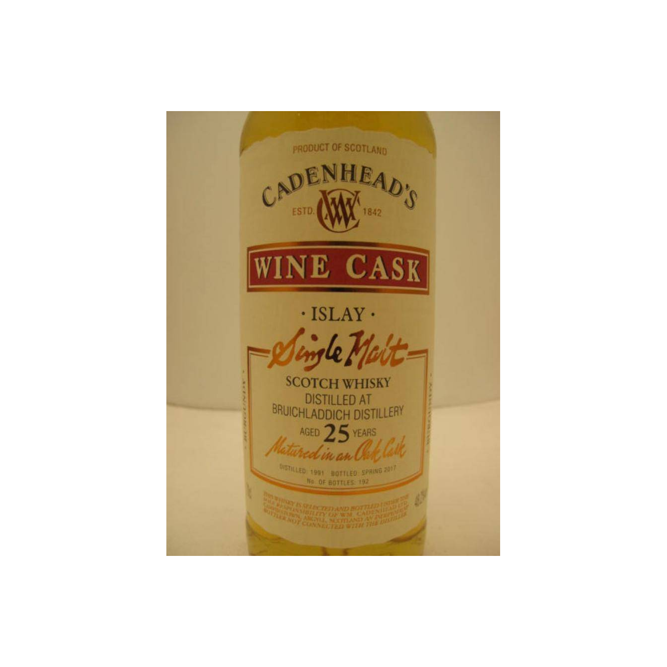 Bruichladdich 1991 25 Years Single Malt Whisky 2