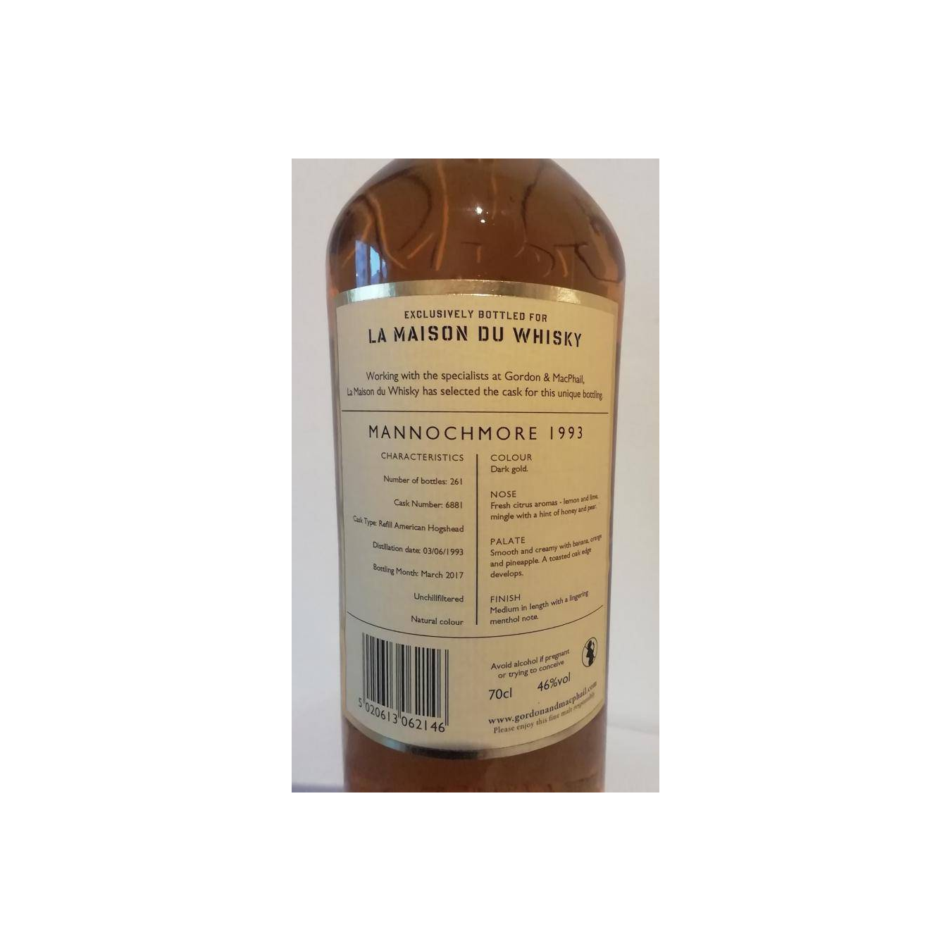 Mannochmore Reserve 1993 23 Years Single Malt Whisky 2