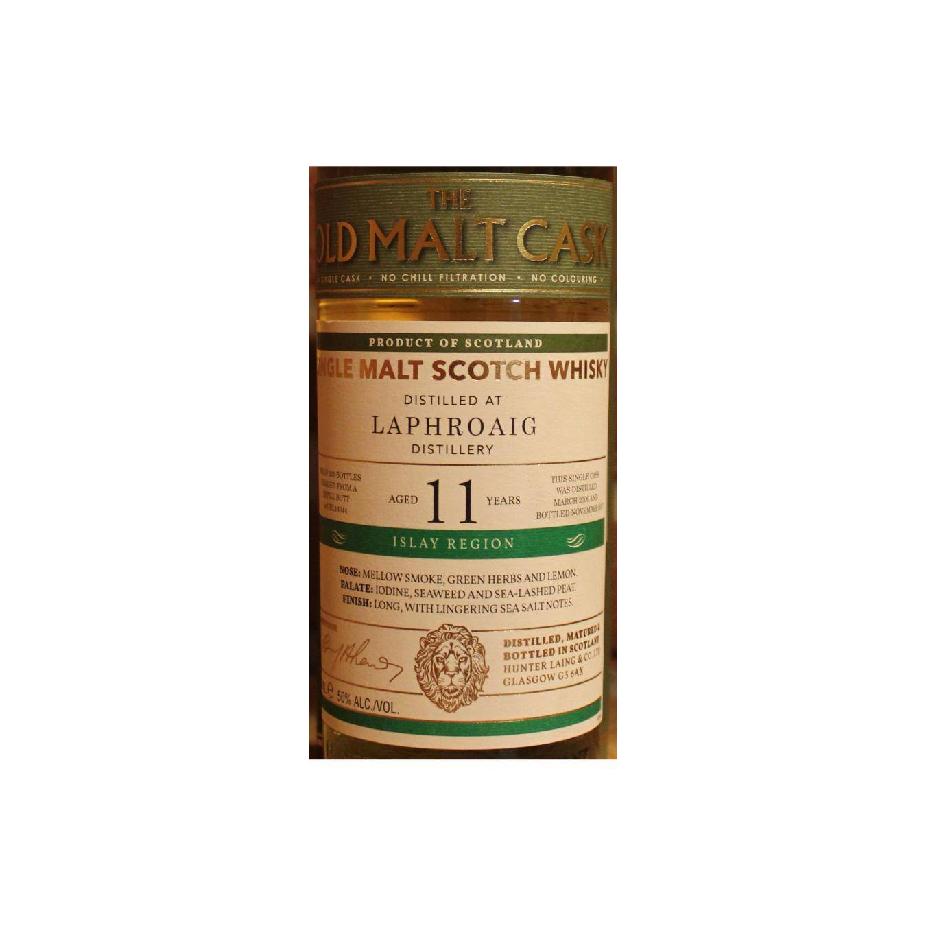 Laphroaig Old Malt Cask 2006 11 Years Single Malt Whisky 3
