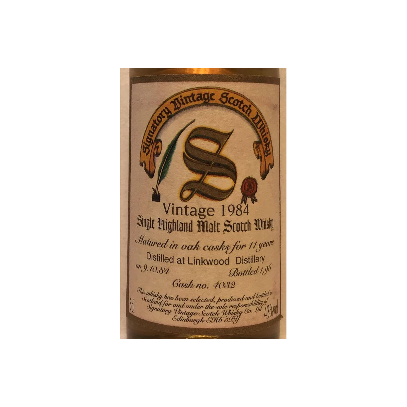 Linkwood Vintage Collection 1984 11 Years Single Malt Whisky 2