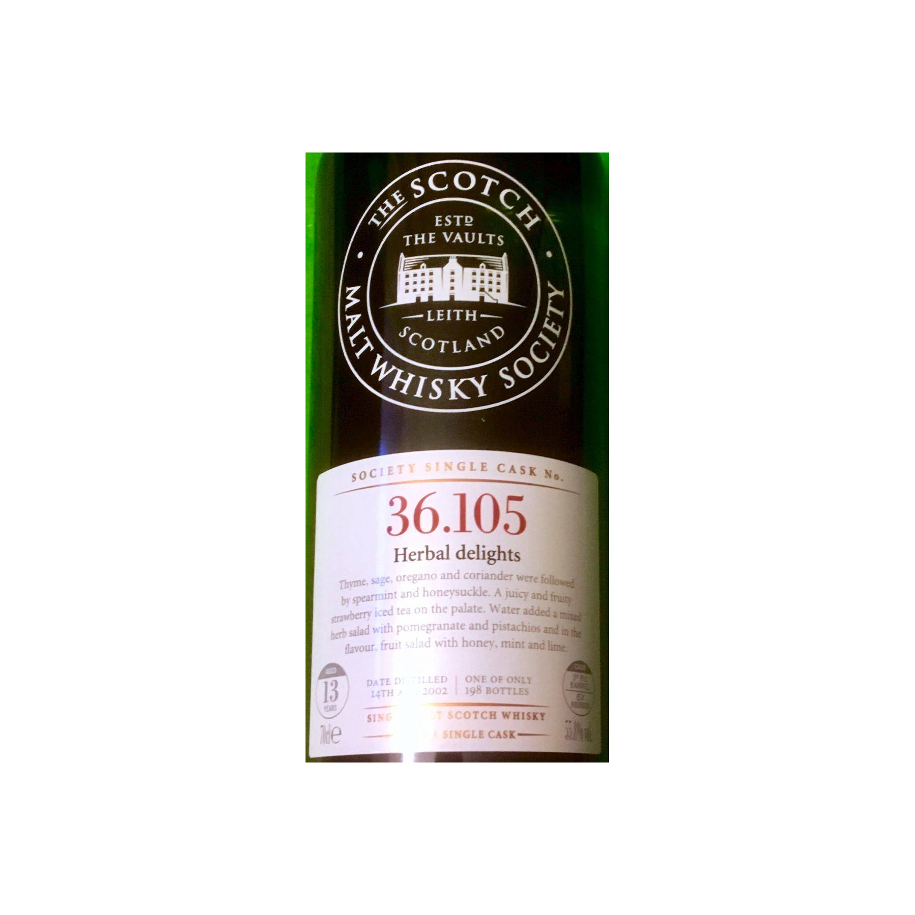 The Scotch Malt Whisky Society 2002 13 Years Single Malt Whisky 2