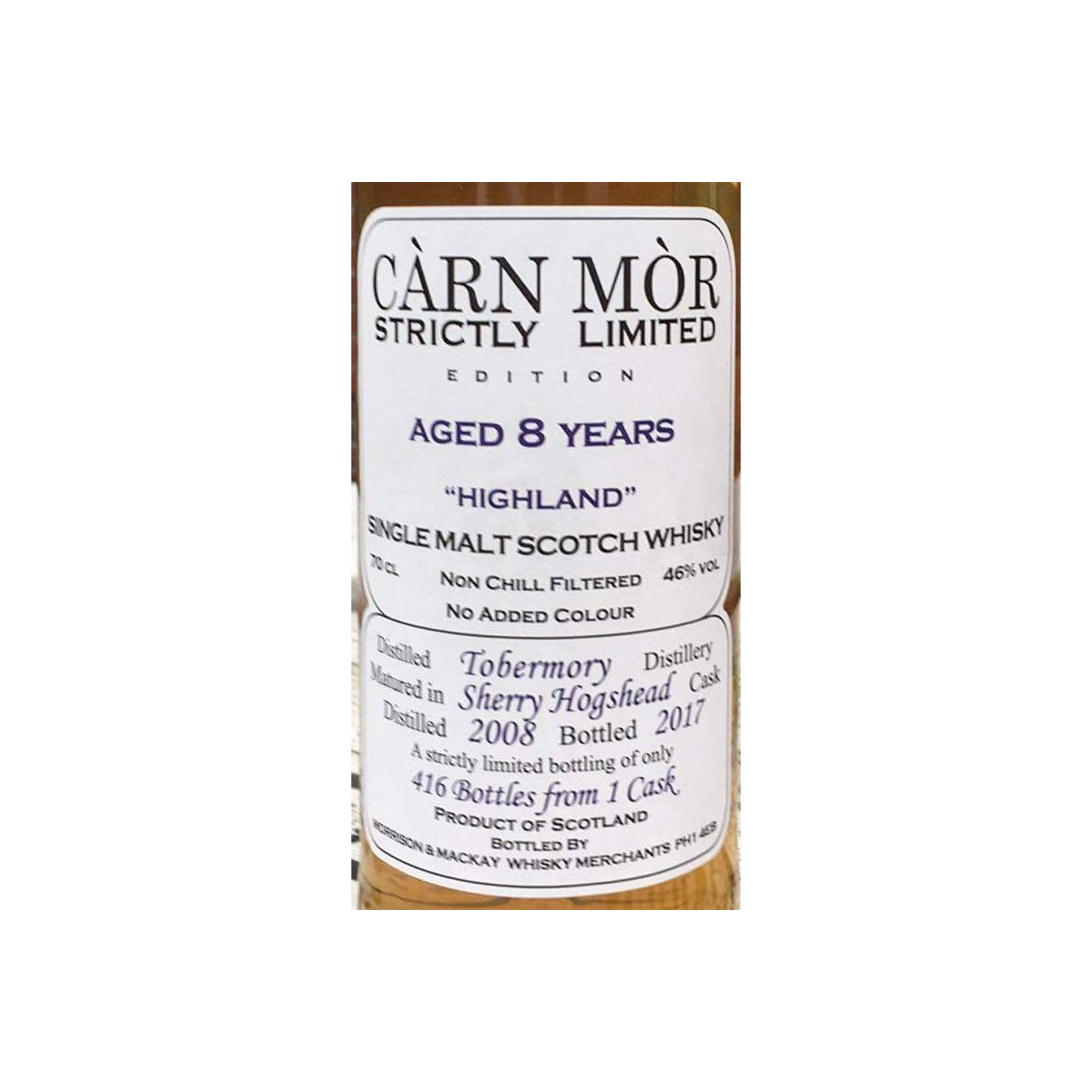Tobermory 2008 8 Years Single Malt Whisky 2