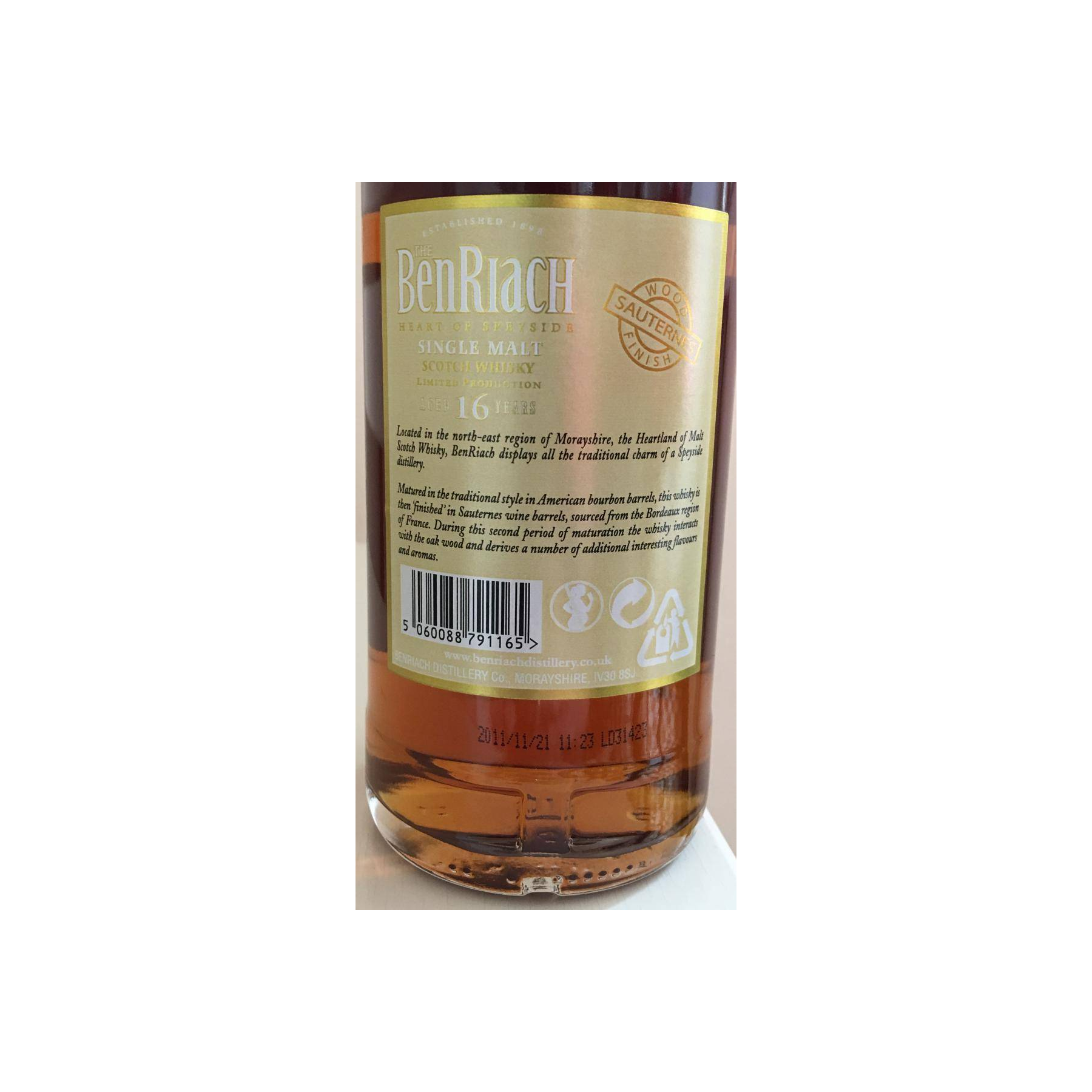 BenRiach 16 Years Single Malt Whisky 2