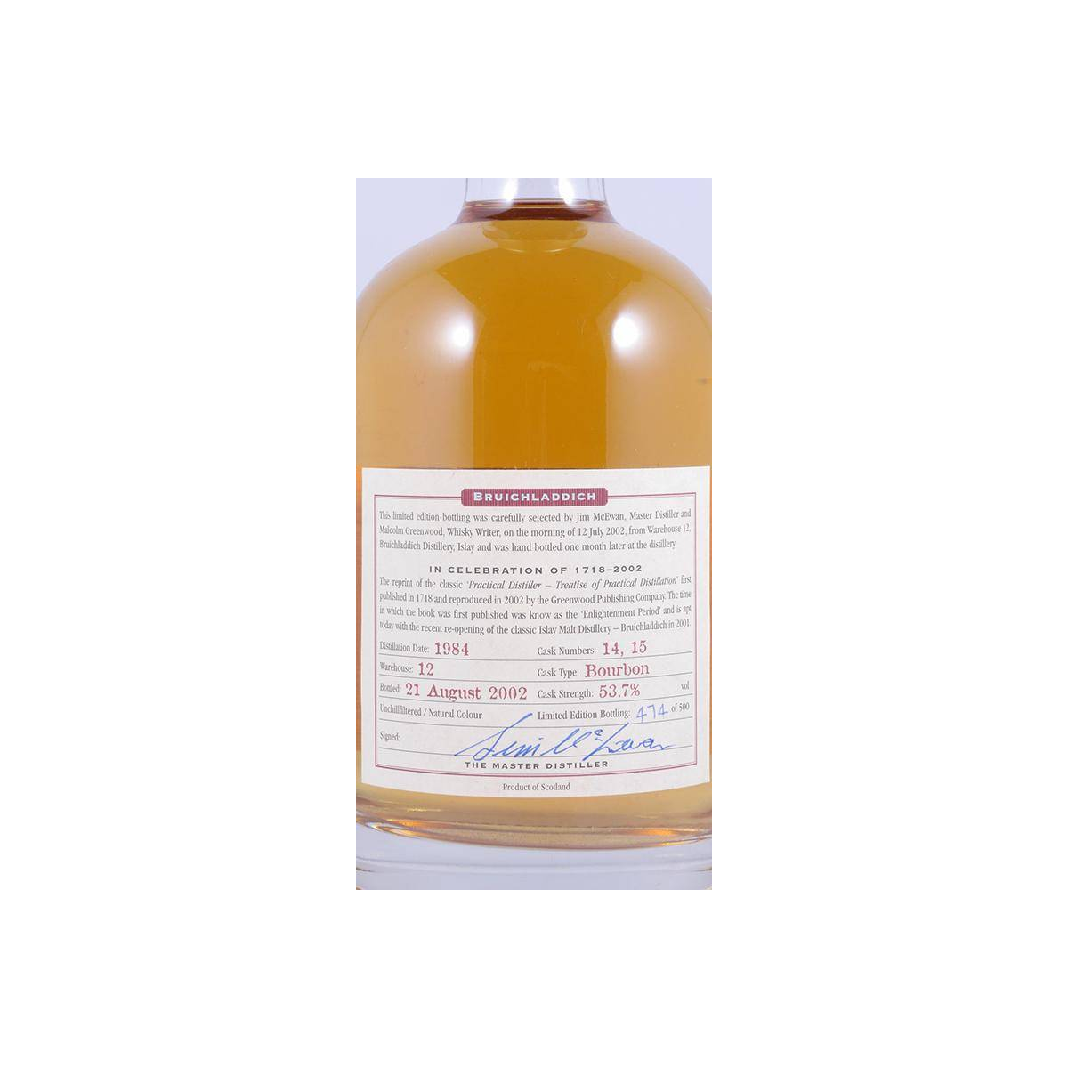 Bruichladdich 1984 18 Years Single Malt Whisky 2