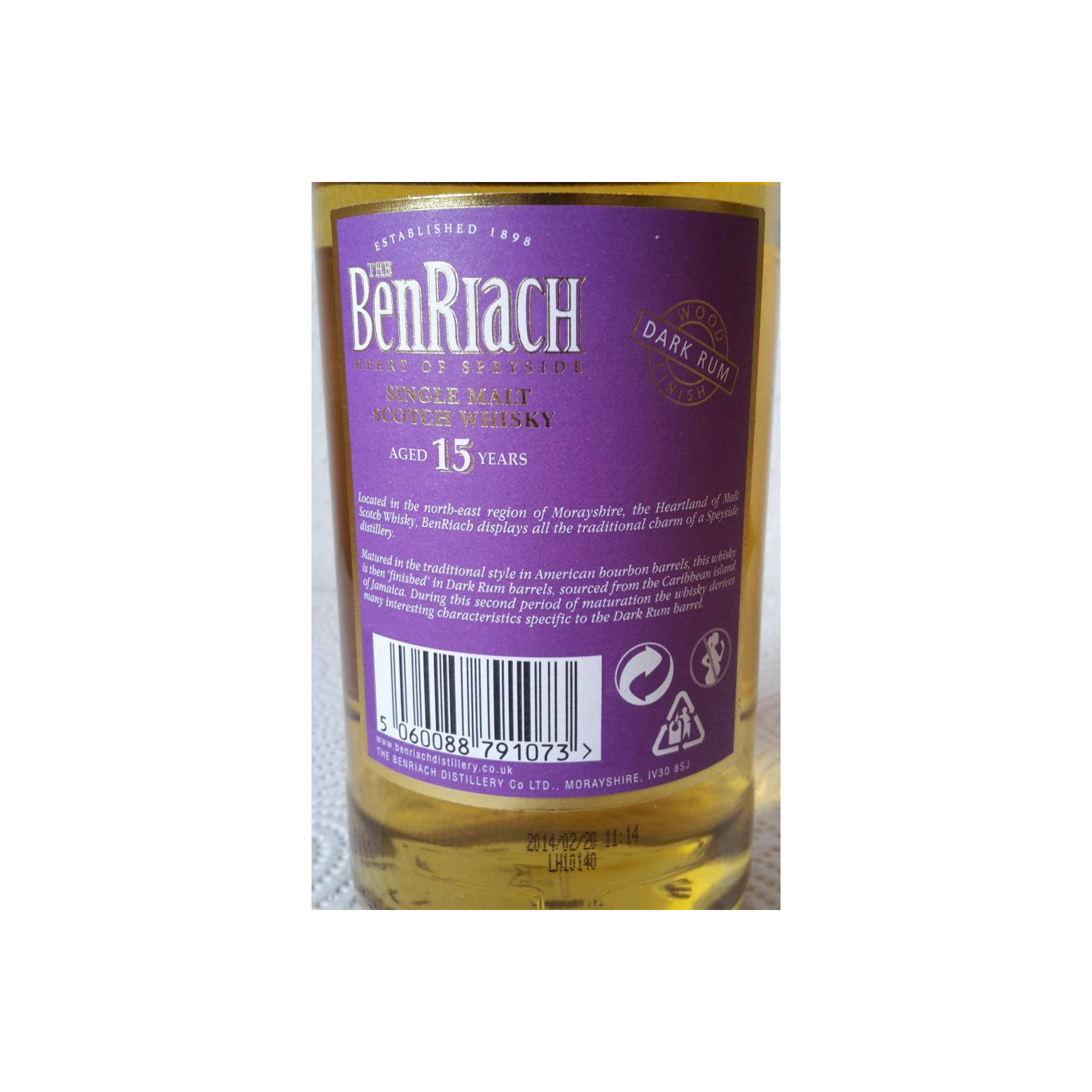 BenRiach 15 Years Single Malt Whisky 3
