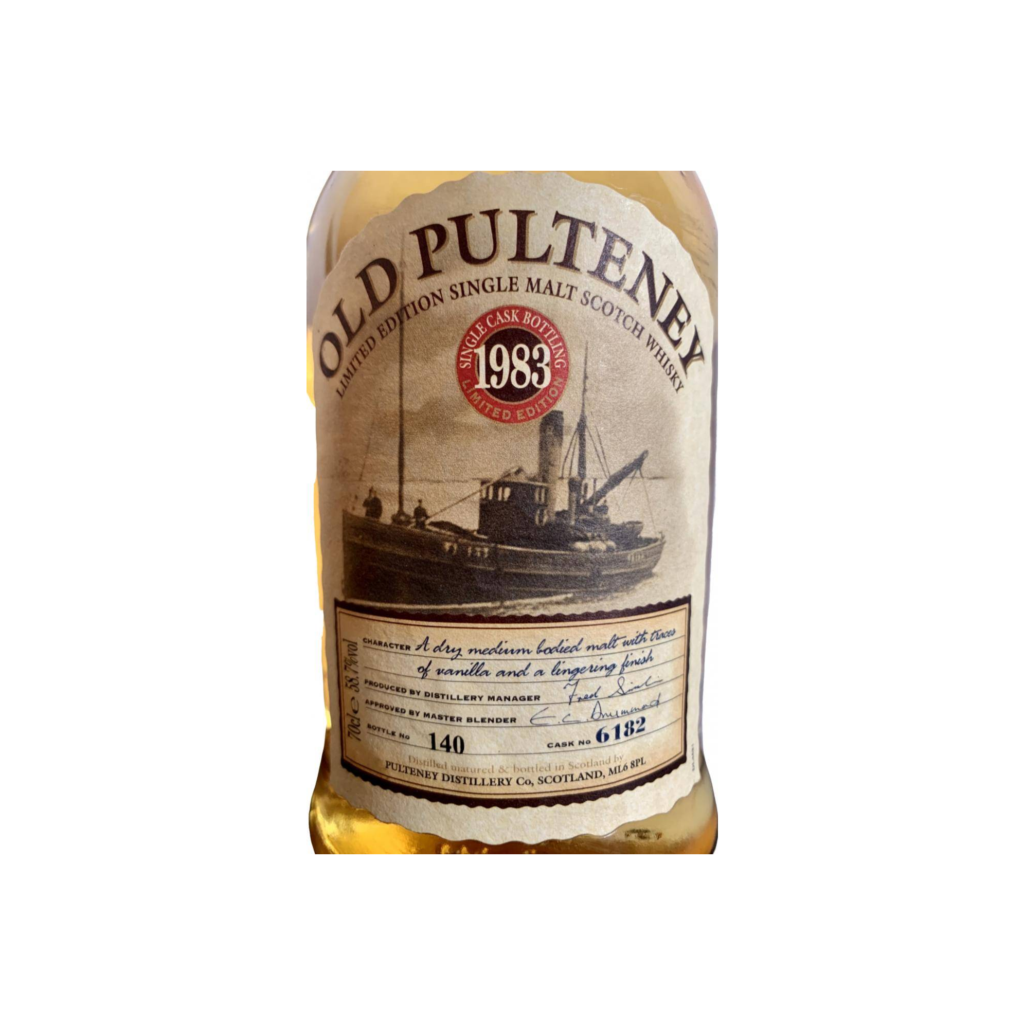 Old Pulteney Individual Cask Bottling 1983 19 Years Single Malt Whisky 3