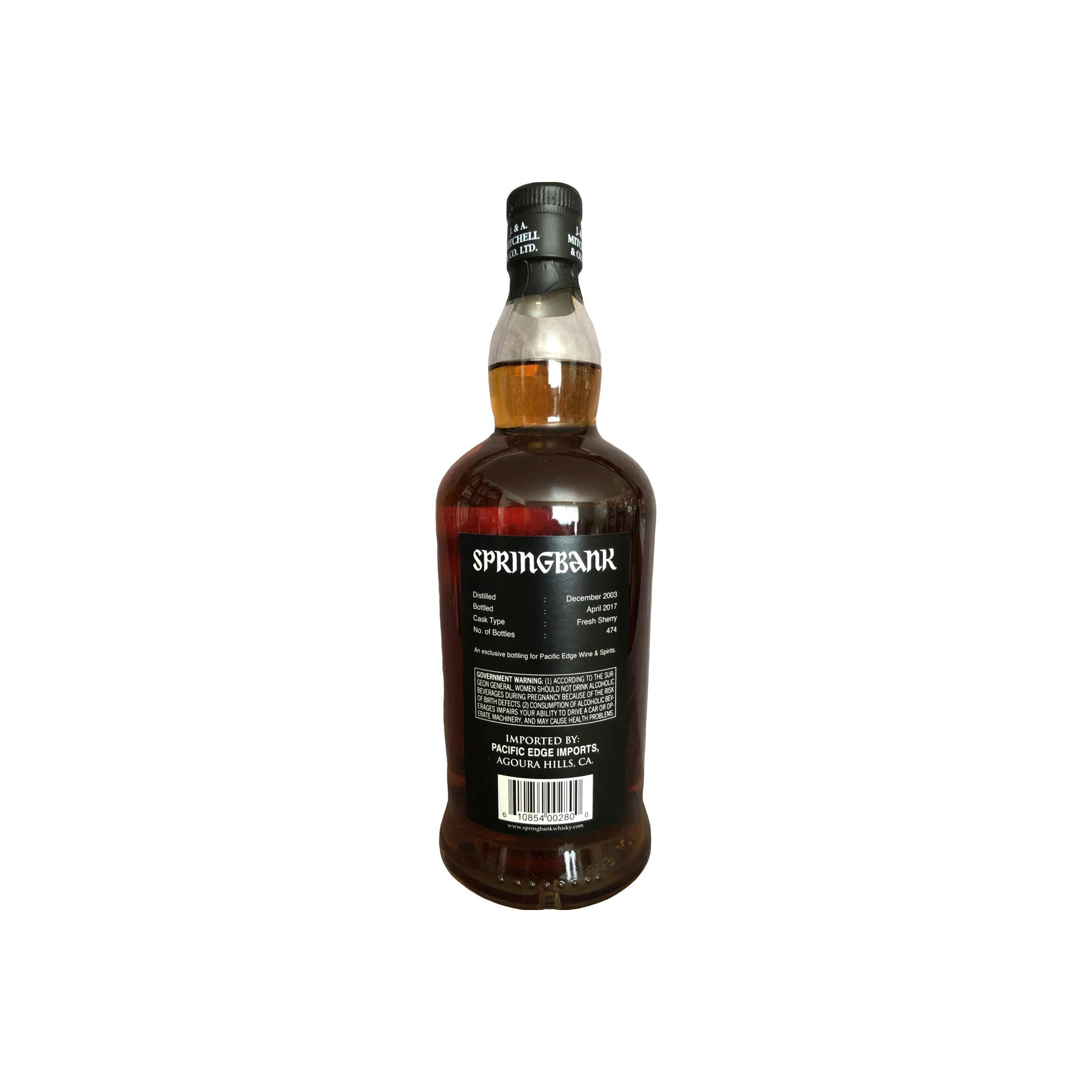 Springbank Single Cask 2003 13 Years Single Malt Whisky 2