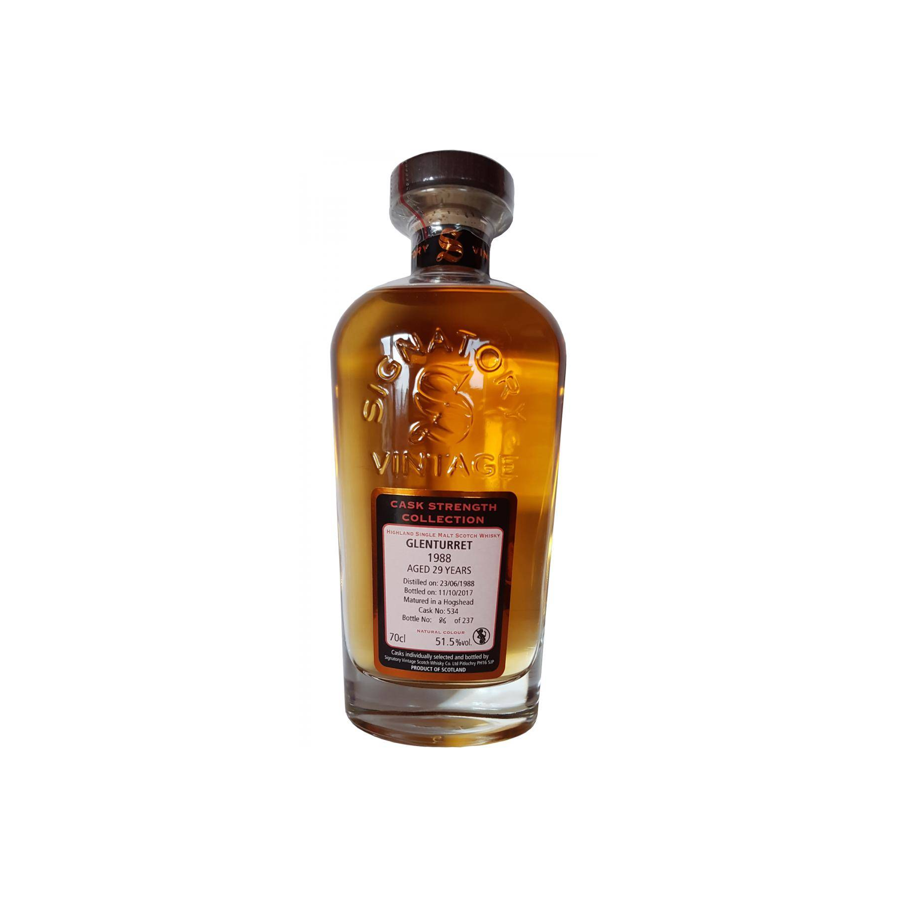 The Glenturret Cask Strength Collection 1988 29 Years Single Malt Whisky