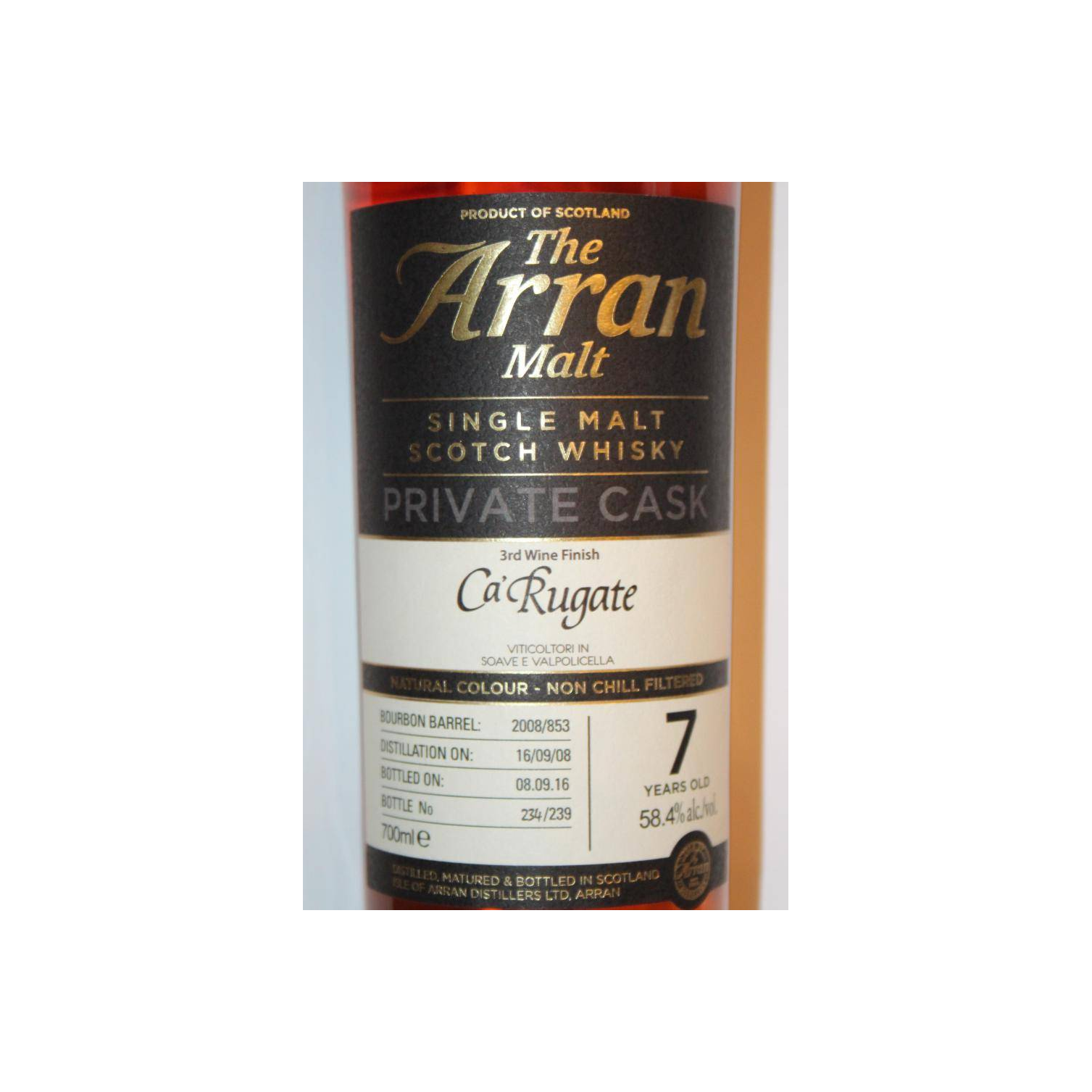 Arran Private Cask 2008 7 Years Single Malt Whisky 2