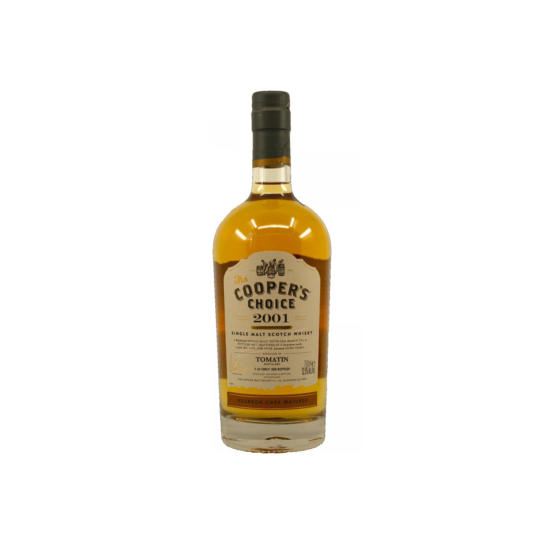 Tomatin The Cooper's Choice 2001 16 Years Single Malt Whisky